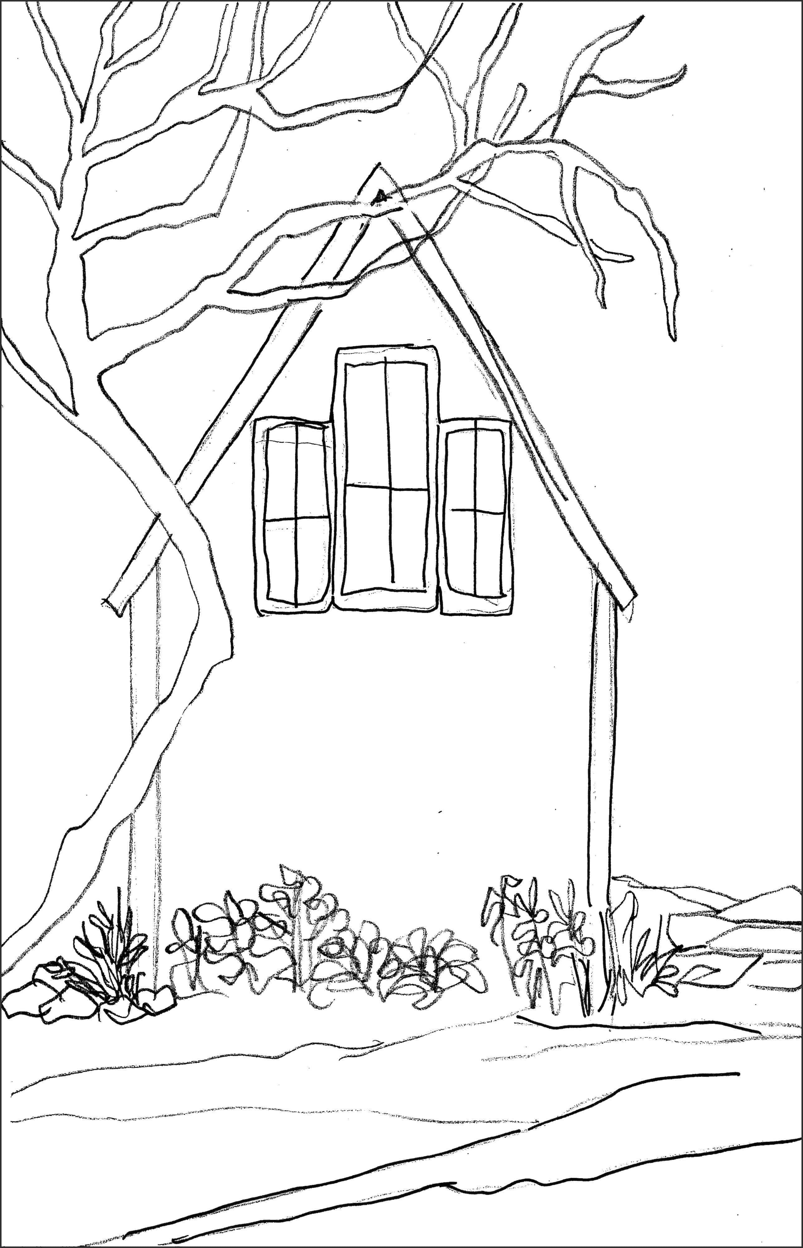 update alt-text with template Tree Through the Window 28" x 18" Pattern-Patterns-Deanne Fitzpatrick Rug Hooking Studio-Rug Hooking Kit -Rug Hooking Pattern -Rug Hooking -Deanne Fitzpatrick Rug Hooking Studio -Is rug hooking the same as punch needle?