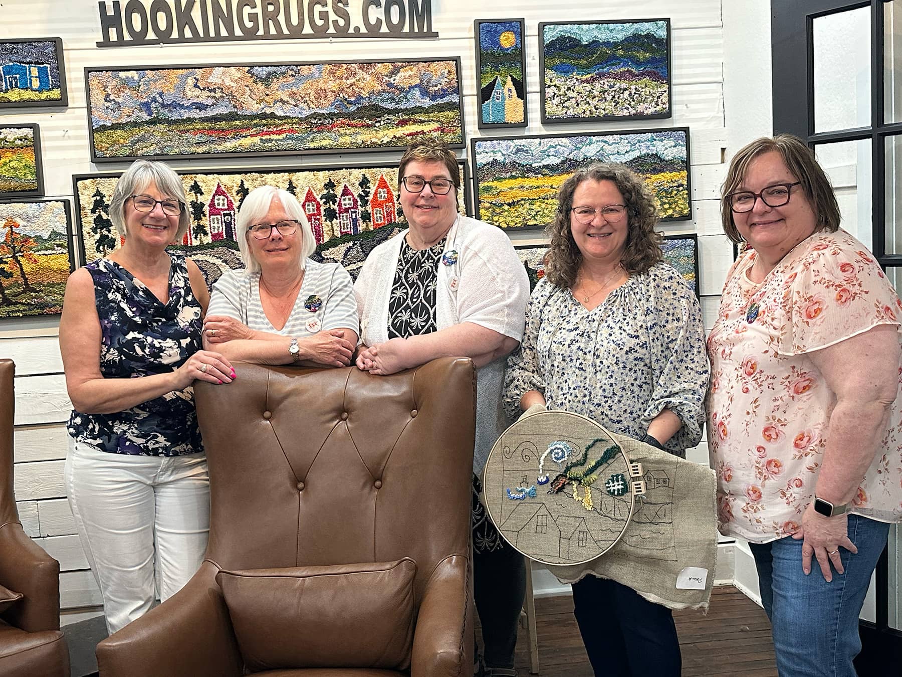 update alt-text with template Rug Hooking Lunch & Learn-Deanne Fitzpatrick Rug Hooking Studio-Rug Hooking Kit -Rug Hooking Pattern -Rug Hooking -Deanne Fitzpatrick Rug Hooking Studio -Is rug hooking the same as punch needle?