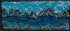 update alt-text with template Turquoise Landscape 7" x 18" Framed-Rugs for sale-Deanne Fitzpatrick Rug Hooking Studio-Rug Hooking Kit -Rug Hooking Pattern -Rug Hooking -Deanne Fitzpatrick Rug Hooking Studio -Is rug hooking the same as punch needle?