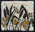update alt-text with template Cattail #1 15.5" x 16.25" Framed Kit Sample-Rugs for sale-Deanne Fitzpatrick Rug Hooking Studio-Rug Hooking Kit -Rug Hooking Pattern -Rug Hooking -Deanne Fitzpatrick Rug Hooking Studio -Is rug hooking the same as punch needle?