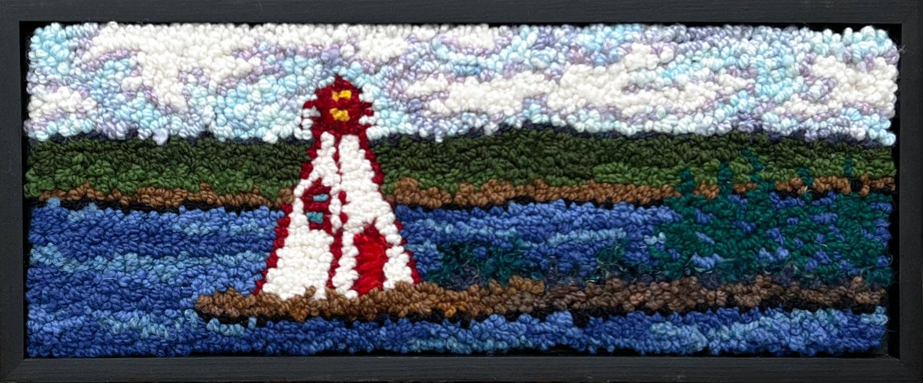 update alt-text with template 7.5" x 18.5" Framed Rug-Rugs for sale-Deanne Fitzpatrick Rug Hooking Studio-Rug Hooking Kit -Rug Hooking Pattern -Rug Hooking -Deanne Fitzpatrick Rug Hooking Studio -Is rug hooking the same as punch needle?