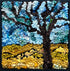 update alt-text with template Bare Branches 9" x 9" Framed-Rugs for sale-Deanne Fitzpatrick Rug Hooking Studio-Rug Hooking Kit -Rug Hooking Pattern -Rug Hooking -Deanne Fitzpatrick Rug Hooking Studio -Is rug hooking the same as punch needle?