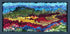 update alt-text with template Blueberry Fields 14.75" x 7" Framed-Rugs for sale-Deanne Fitzpatrick Rug Hooking Studio-Rug Hooking Kit -Rug Hooking Pattern -Rug Hooking -Deanne Fitzpatrick Rug Hooking Studio -Is rug hooking the same as punch needle?