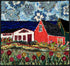 update alt-text with template Cosmos Sky 30" x 32 3/4"-Rugs for sale-Deanne Fitzpatrick Rug Hooking Studio-Rug Hooking Kit -Rug Hooking Pattern -Rug Hooking -Deanne Fitzpatrick Rug Hooking Studio -Is rug hooking the same as punch needle?