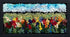 update alt-text with template The Mystery Of The Wild Flowers Kit Sample 5 1/2" x 10 1/2" Framed-Rugs for sale-Deanne Fitzpatrick Rug Hooking Studio-Rug Hooking Kit -Rug Hooking Pattern -Rug Hooking -Deanne Fitzpatrick Rug Hooking Studio -Is rug hooking the same as punch needle?