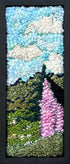 update alt-text with template Mystery of the Cloudy Summer Day #2 - 5.25" x 12.25" kit sample Framed-Rugs for sale-Deanne Fitzpatrick Rug Hooking Studio-Rug Hooking Kit -Rug Hooking Pattern -Rug Hooking -Deanne Fitzpatrick Rug Hooking Studio -Is rug hooking the same as punch needle?