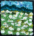 update alt-text with template Mystery of the Daisies in the Field - 8" x 8" Framed-Rugs for sale-Deanne Fitzpatrick Rug Hooking Studio-Rug Hooking Kit -Rug Hooking Pattern -Rug Hooking -Deanne Fitzpatrick Rug Hooking Studio -Is rug hooking the same as punch needle?