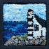 update alt-text with template Mystery of the Lighthouse- 7.5" x 7.5" kit sample Framed-Rugs for sale-Deanne Fitzpatrick Rug Hooking Studio-Rug Hooking Kit -Rug Hooking Pattern -Rug Hooking -Deanne Fitzpatrick Rug Hooking Studio -Is rug hooking the same as punch needle?