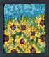 update alt-text with template Mystery of the Sunflowers in Bloom - 6.25" x 7.25" kit sample Framed-Rugs for sale-Deanne Fitzpatrick Rug Hooking Studio-Rug Hooking Kit -Rug Hooking Pattern -Rug Hooking -Deanne Fitzpatrick Rug Hooking Studio -Is rug hooking the same as punch needle?