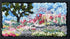 update alt-text with template Mystery of Tree and Blossom #2 13.5" x 7.5" kit sample Framed-Rugs for sale-Deanne Fitzpatrick Rug Hooking Studio-Rug Hooking Kit -Rug Hooking Pattern -Rug Hooking -Deanne Fitzpatrick Rug Hooking Studio -Is rug hooking the same as punch needle?