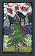 update alt-text with template Tree Under the Leafy Sky 7" x 11" Framed-Rugs for sale-Deanne Fitzpatrick Rug Hooking Studio-Rug Hooking Kit -Rug Hooking Pattern -Rug Hooking -Deanne Fitzpatrick Rug Hooking Studio -Is rug hooking the same as punch needle?