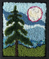 update alt-text with template Tree with Moon 12 1/4" x 10" Framed-Rugs for sale-Deanne Fitzpatrick Rug Hooking Studio-Rug Hooking Kit -Rug Hooking Pattern -Rug Hooking -Deanne Fitzpatrick Rug Hooking Studio -Is rug hooking the same as punch needle?