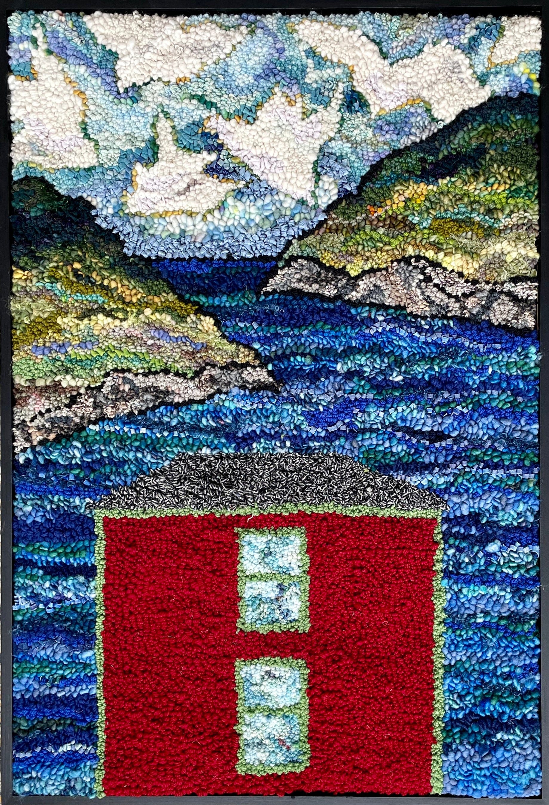 update alt-text with template Watching Over 2 24" x 35"-Rugs for sale-Deanne Fitzpatrick Rug Hooking Studio-Rug Hooking Kit -Rug Hooking Pattern -Rug Hooking -Deanne Fitzpatrick Rug Hooking Studio -Is rug hooking the same as punch needle?