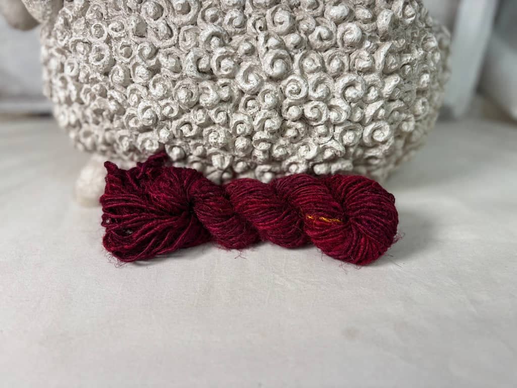 update alt-text with template Twisted Silk Yarn - Dark Cherry-Silk-vendor-unknown-Rug Hooking Kit -Rug Hooking Pattern -Rug Hooking -Deanne Fitzpatrick Rug Hooking Studio -Is rug hooking the same as punch needle?