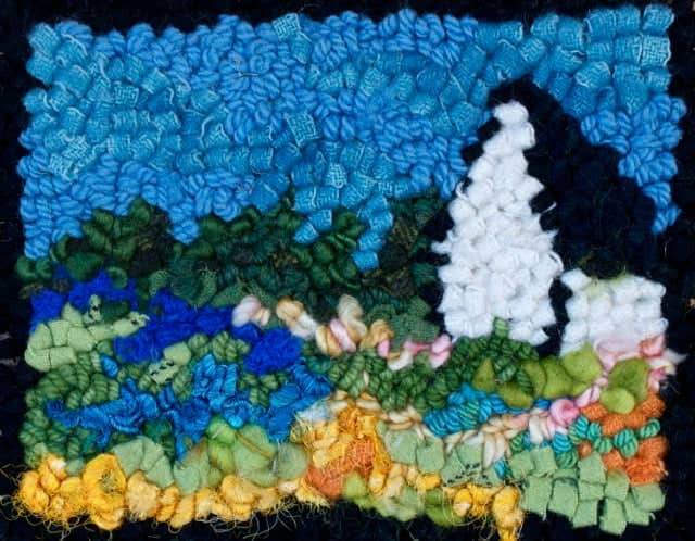 update alt-text with template Summer Fields - Rug Hooking Kit 8" X 6”-vendor-unknown-Rug Hooking Kit -Rug Hooking Pattern -Rug Hooking -Deanne Fitzpatrick Rug Hooking Studio -Is rug hooking the same as punch needle?