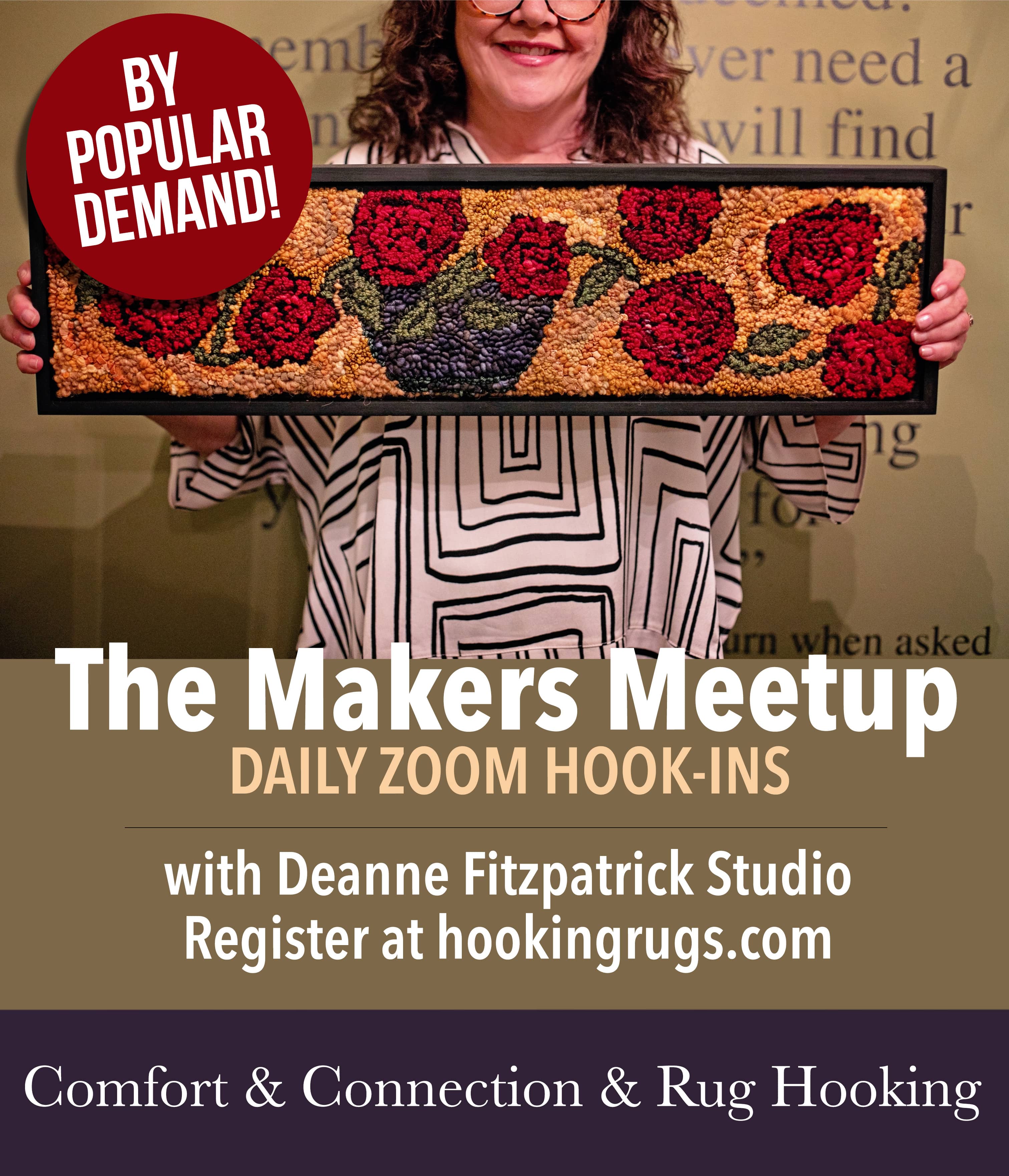 update alt-text with template The Makers Meetup ~ A daily gathering place for rug hookers to create, share, and connect.-Online Learning-Deanne Fitzpatrick Rug Hooking Studio-Rug Hooking Kit -Rug Hooking Pattern -Rug Hooking -Deanne Fitzpatrick Rug Hooking Studio -Is rug hooking the same as punch needle?