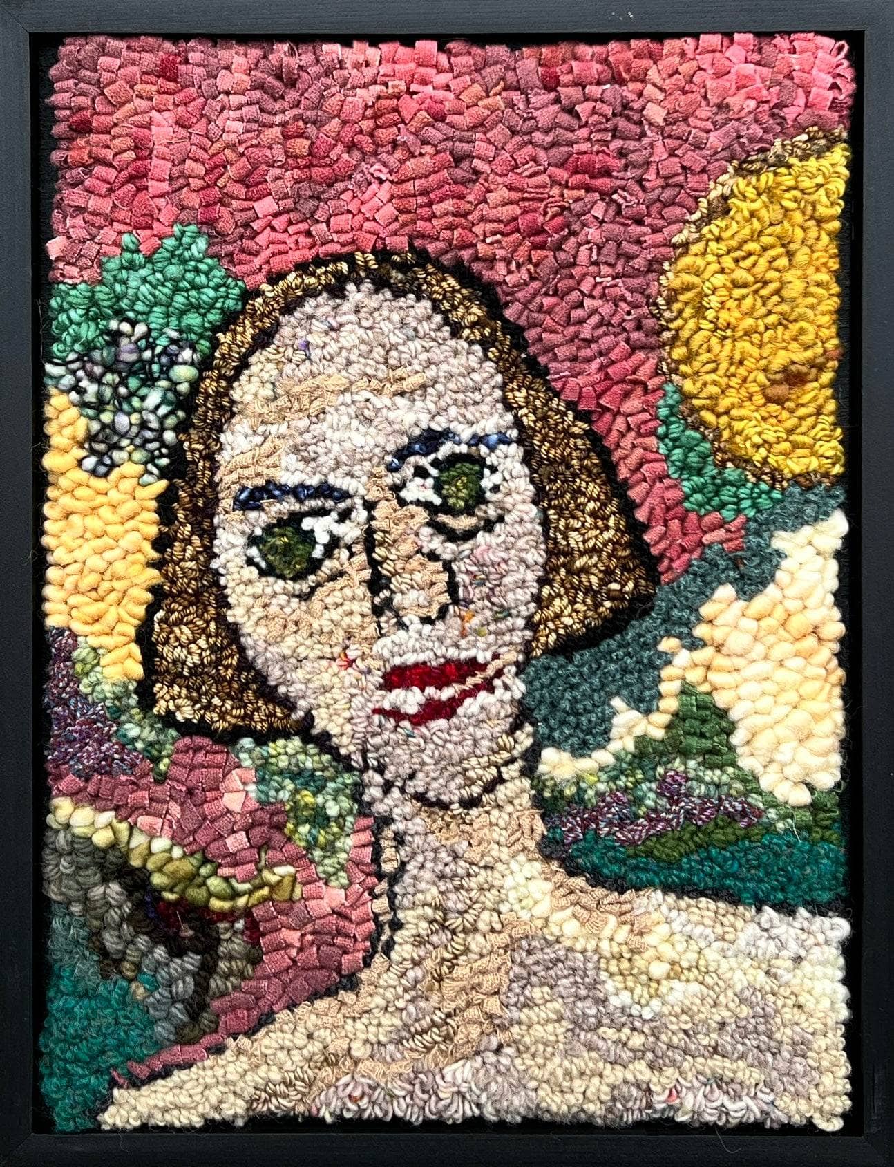 update alt-text with template The professor Framed 14.25” x 10.75” Framed-Deanne Fitzpatrick Rug Hooking Studio-Rug Hooking Kit -Rug Hooking Pattern -Rug Hooking -Deanne Fitzpatrick Rug Hooking Studio -Is rug hooking the same as punch needle?