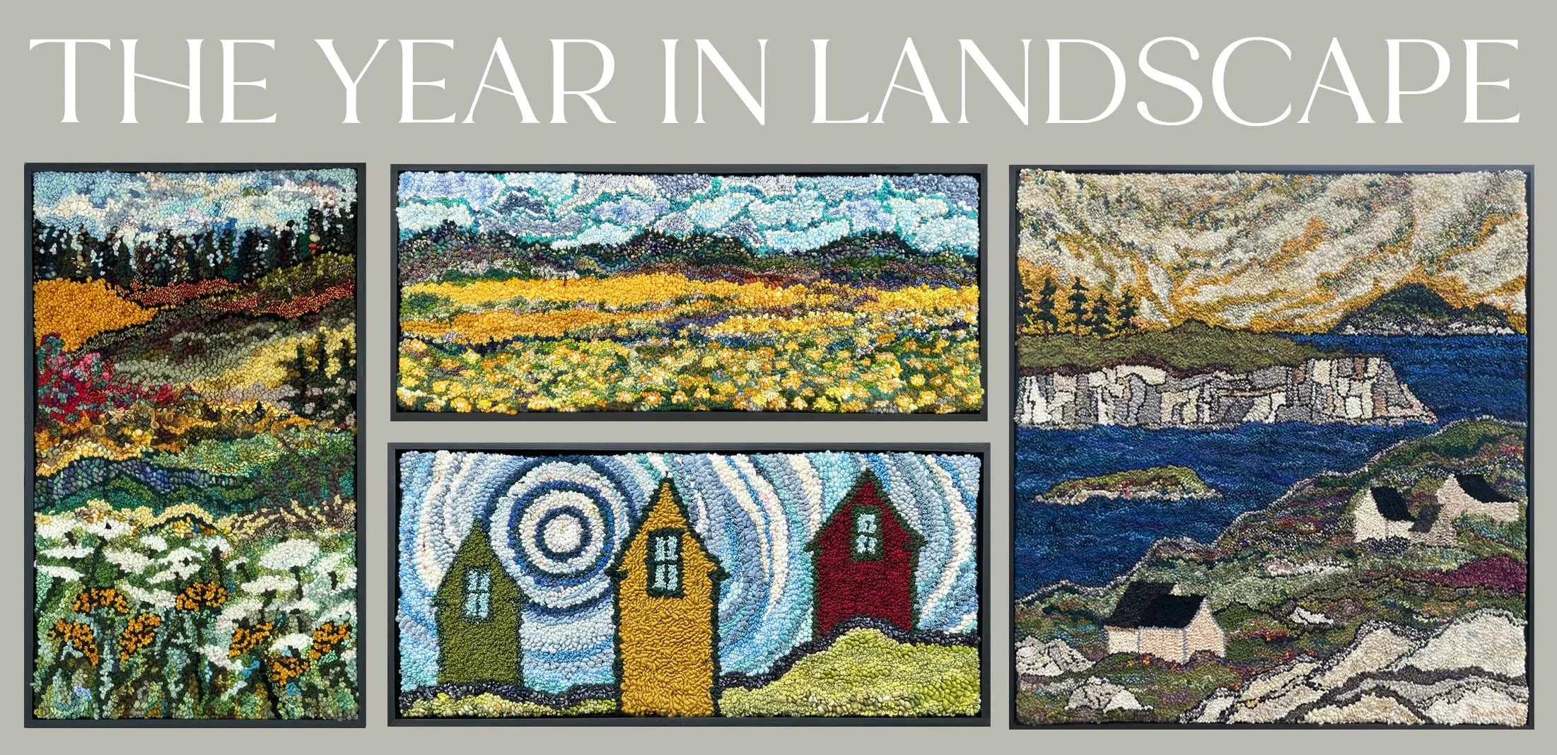 update alt-text with template The Year in Landscape, Session III: The Moon is all a Glow in Spring-Online Learning-Deanne Fitzpatrick Rug Hooking Studio-Rug Hooking Kit -Rug Hooking Pattern -Rug Hooking -Deanne Fitzpatrick Rug Hooking Studio -Is rug hooking the same as punch needle?