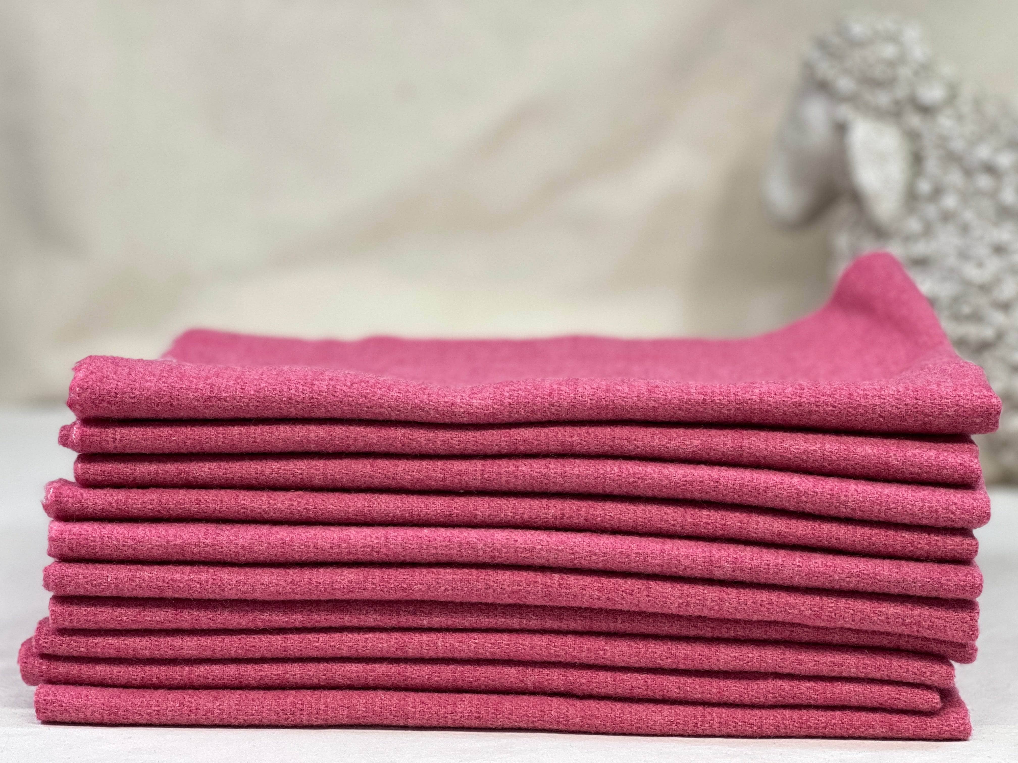 Wool $14 Wool Cloth Swatch - Bubble Gum Babe