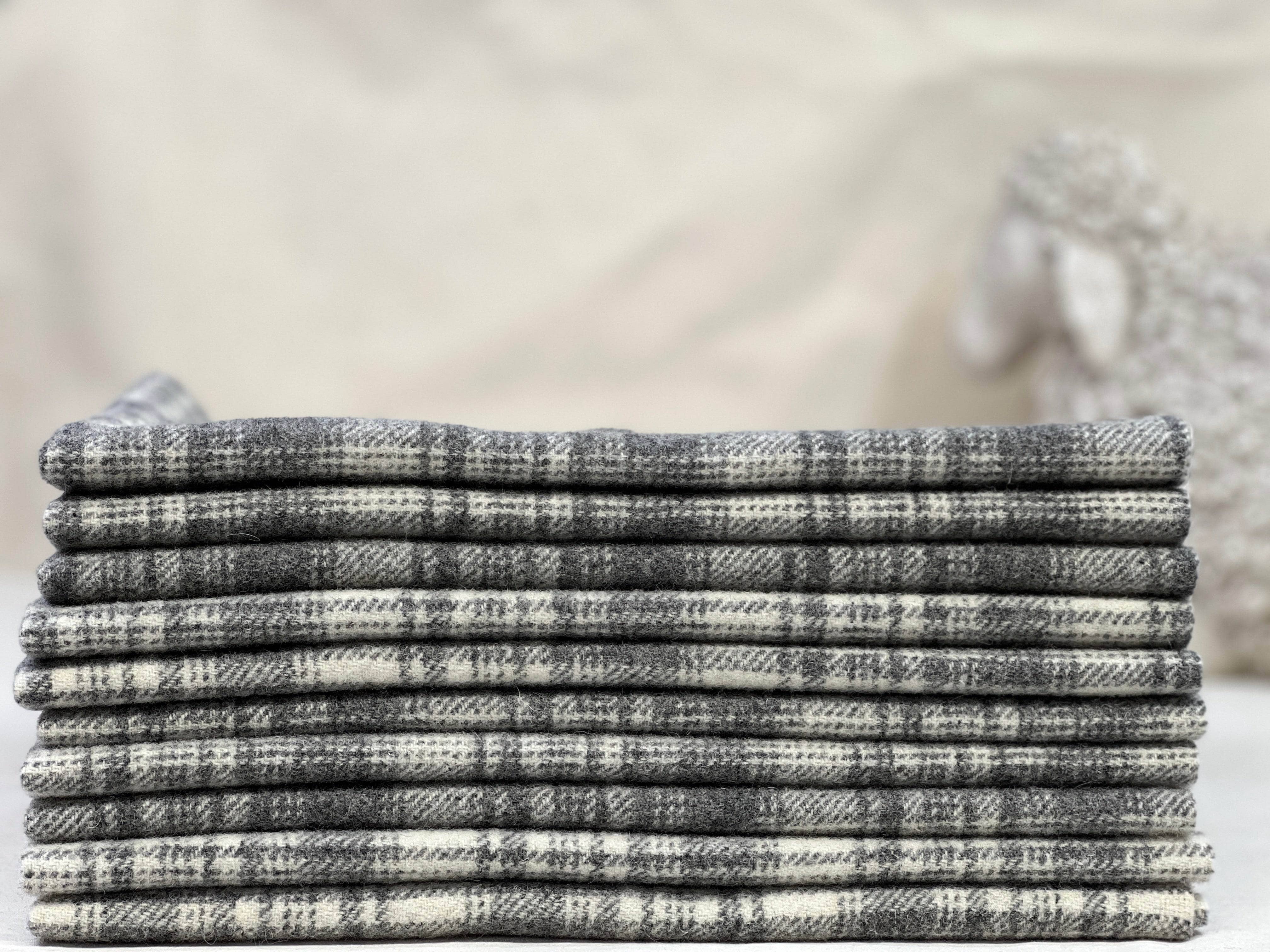 Wool $14 Wool Cloth Swatch - Grey Birch