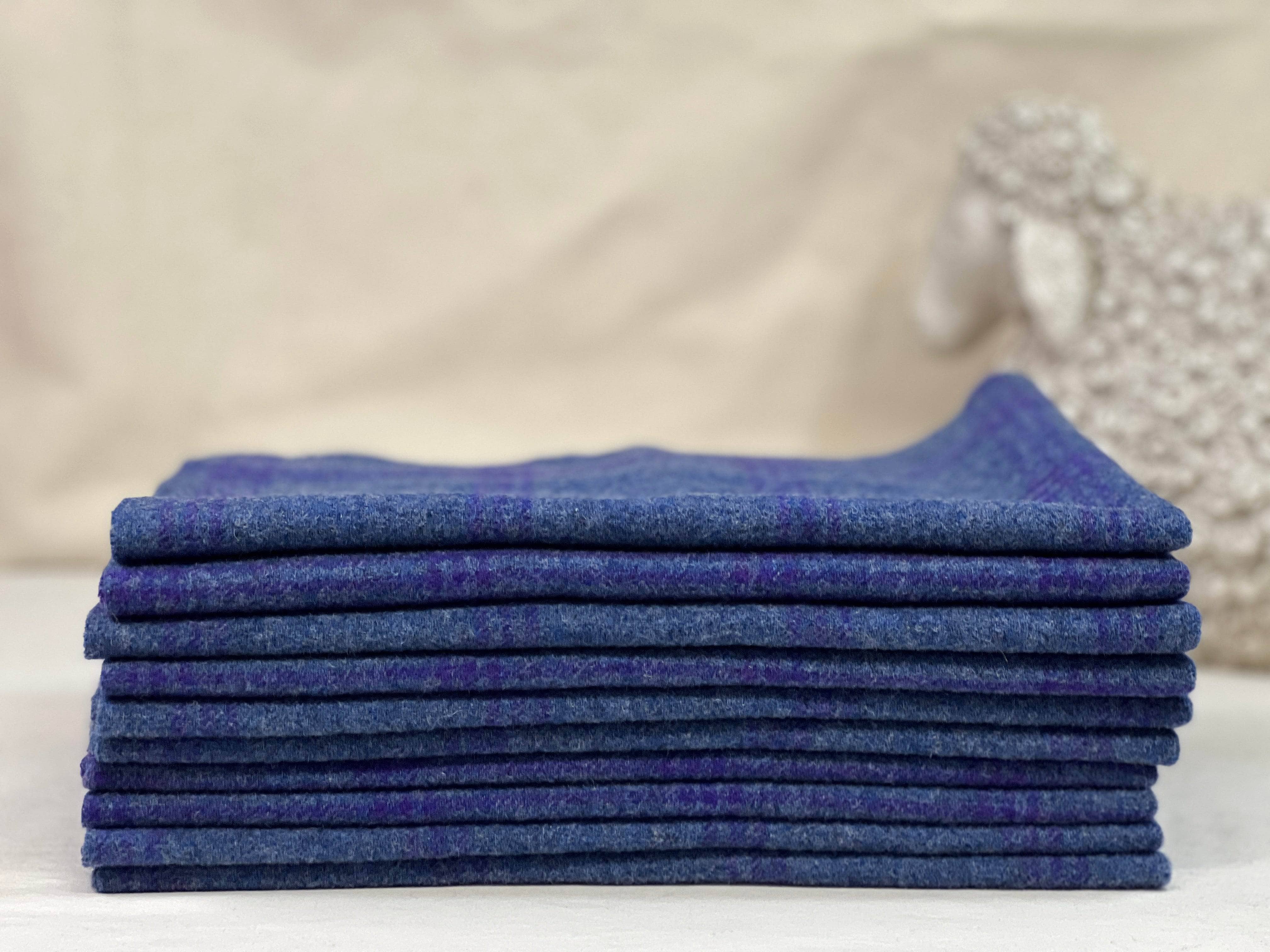 Wool $14 Wool Cloth Swatch - Jazzy Blue