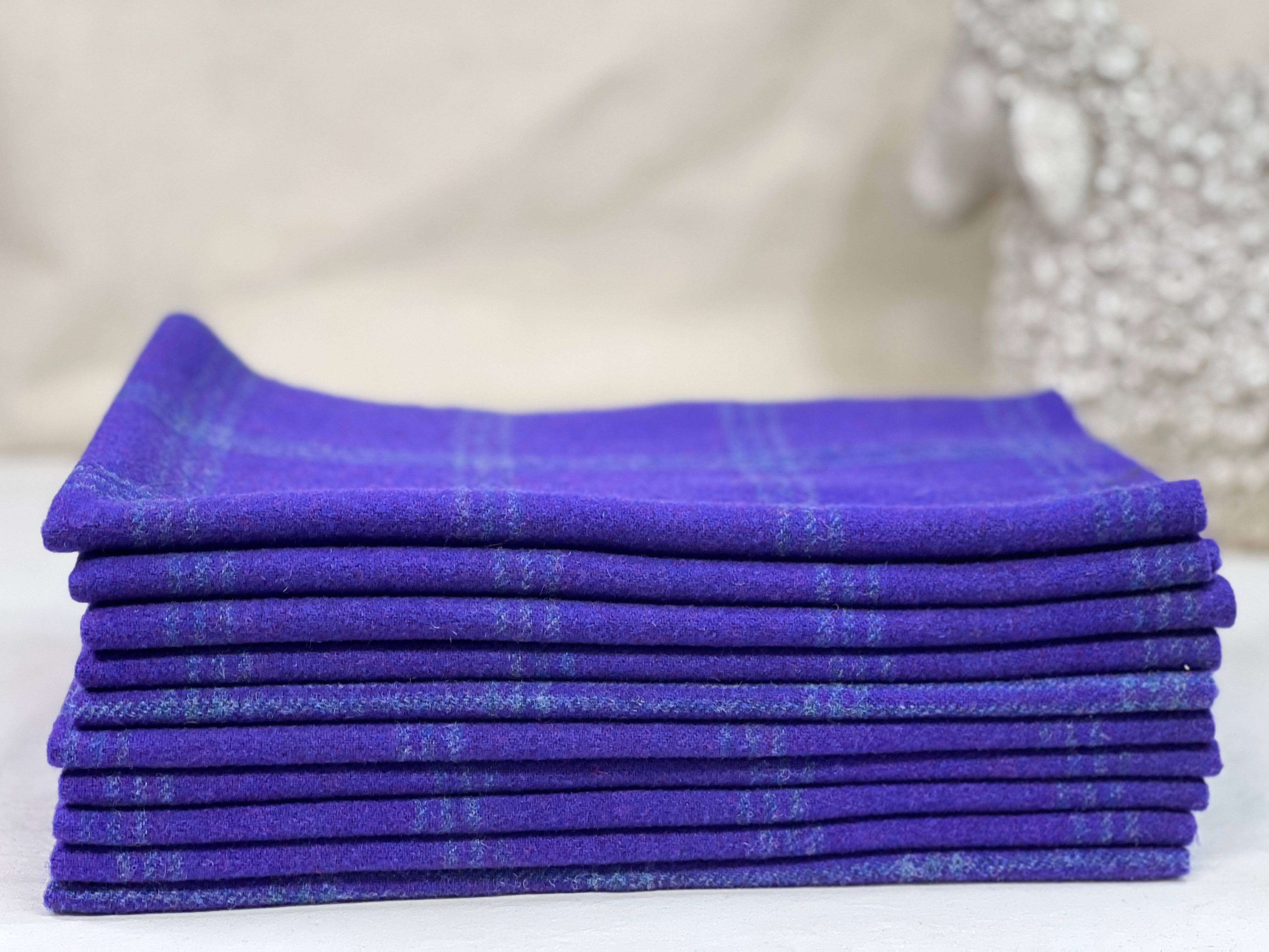 Wool $14 Wool Cloth Swatch - Lupin Field