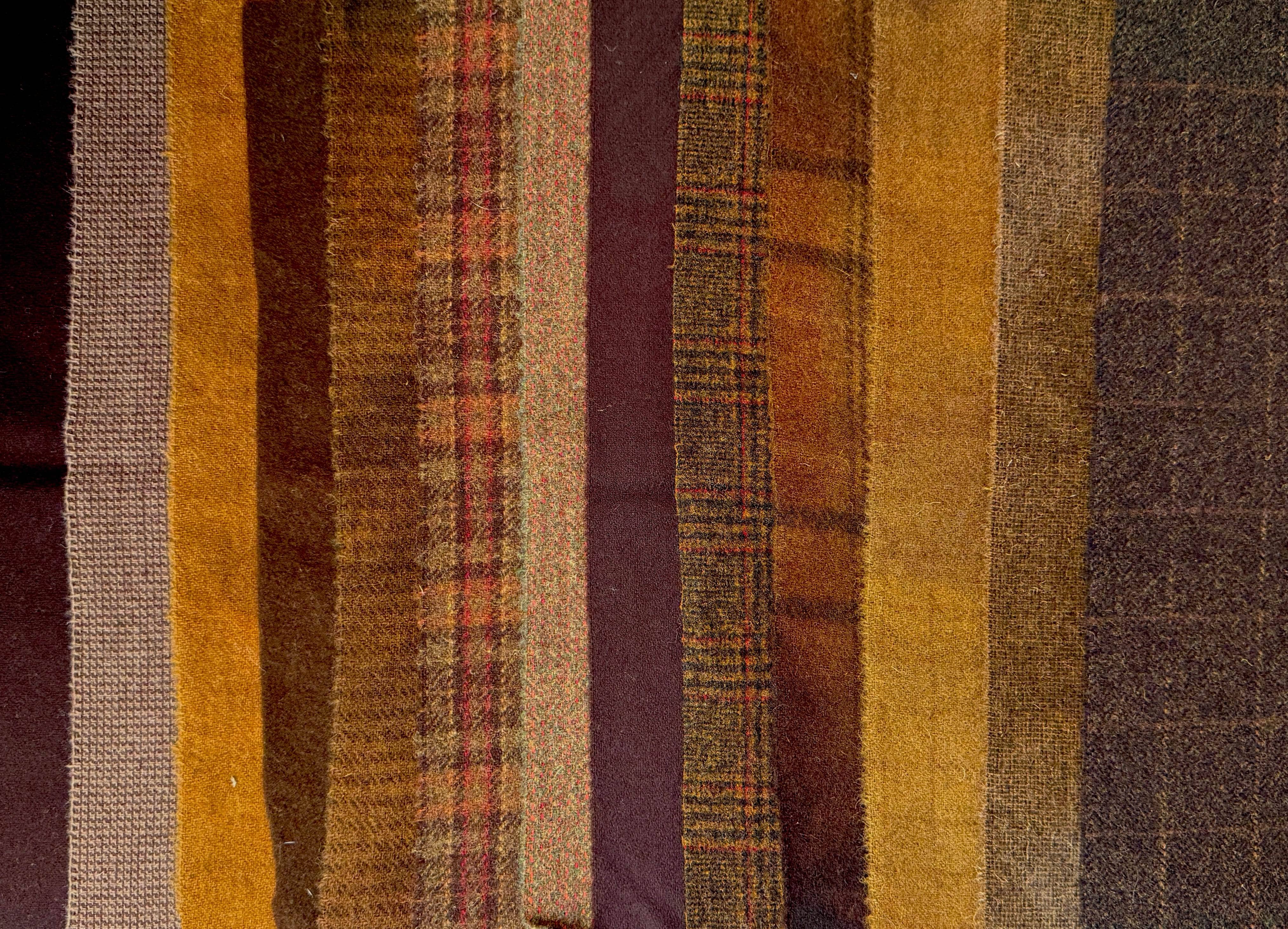 update alt-text with template $5 Hand-Dyed Wool Swatch - Shades of Fall Amber-Wool-Deanne Fitzpatrick Studio-Rug Hooking Kit -Rug Hooking Pattern -Rug Hooking -Deanne Fitzpatrick Rug Hooking Studio -Is rug hooking the same as punch needle?