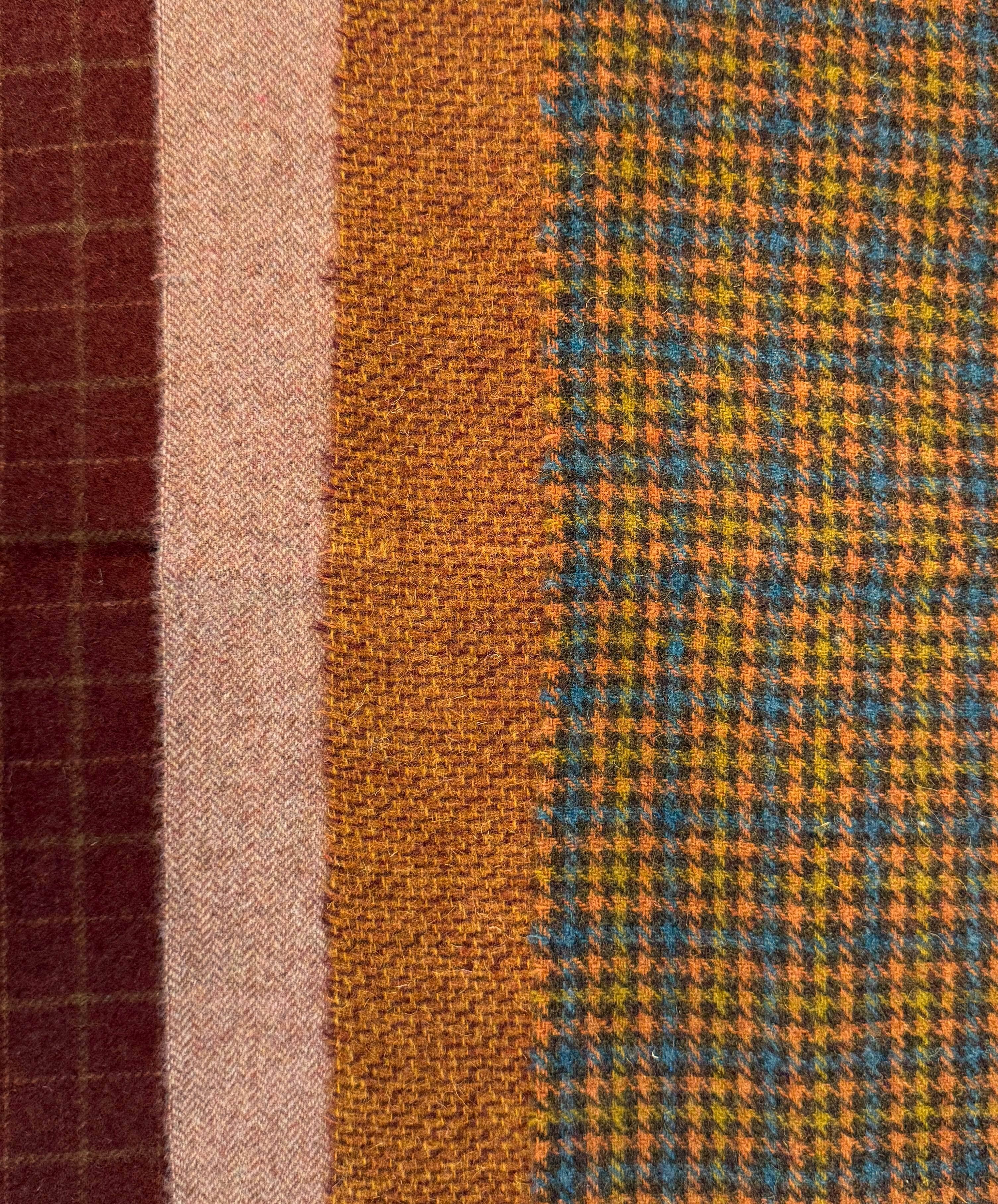 update alt-text with template $5 Hand-Dyed Wool Swatch - Shades of Gold-Wool-Deanne Fitzpatrick Studio-Rug Hooking Kit -Rug Hooking Pattern -Rug Hooking -Deanne Fitzpatrick Rug Hooking Studio -Is rug hooking the same as punch needle?