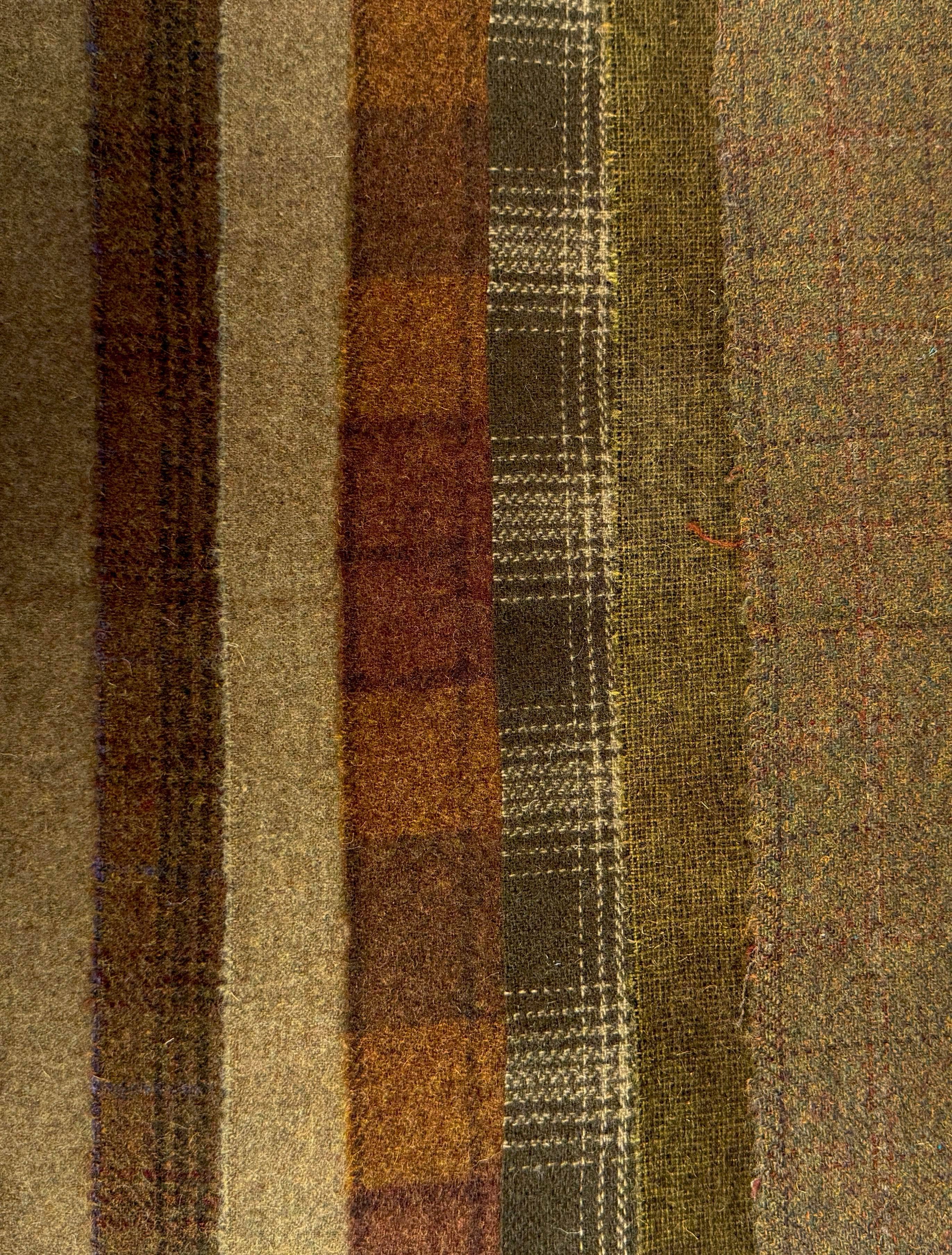 update alt-text with template $5 Hand-Dyed Wool Swatch - Shades of Golden Fall-Wool-Deanne Fitzpatrick Studio-Rug Hooking Kit -Rug Hooking Pattern -Rug Hooking -Deanne Fitzpatrick Rug Hooking Studio -Is rug hooking the same as punch needle?