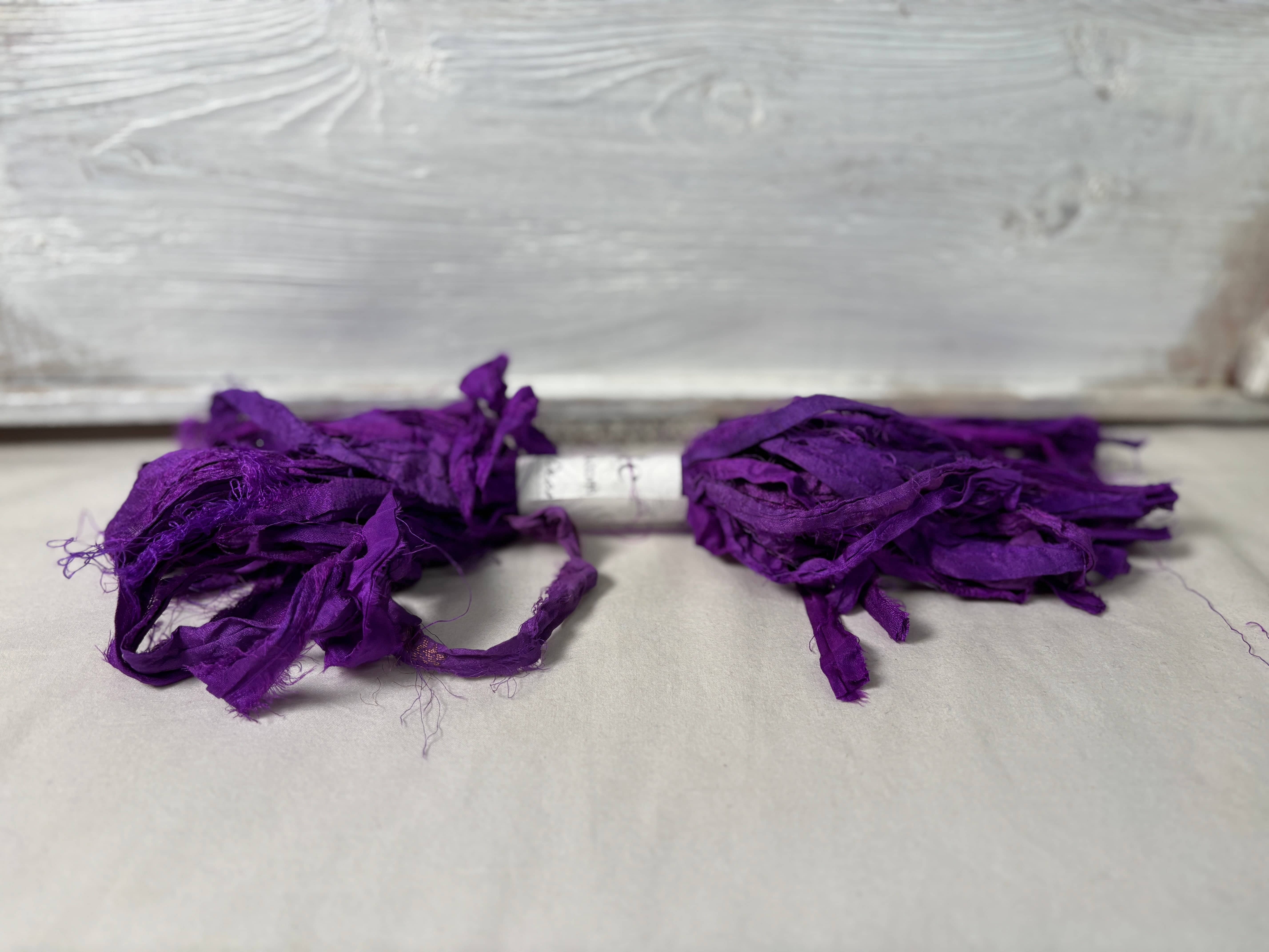Wool Forever Violet - Sari Silk