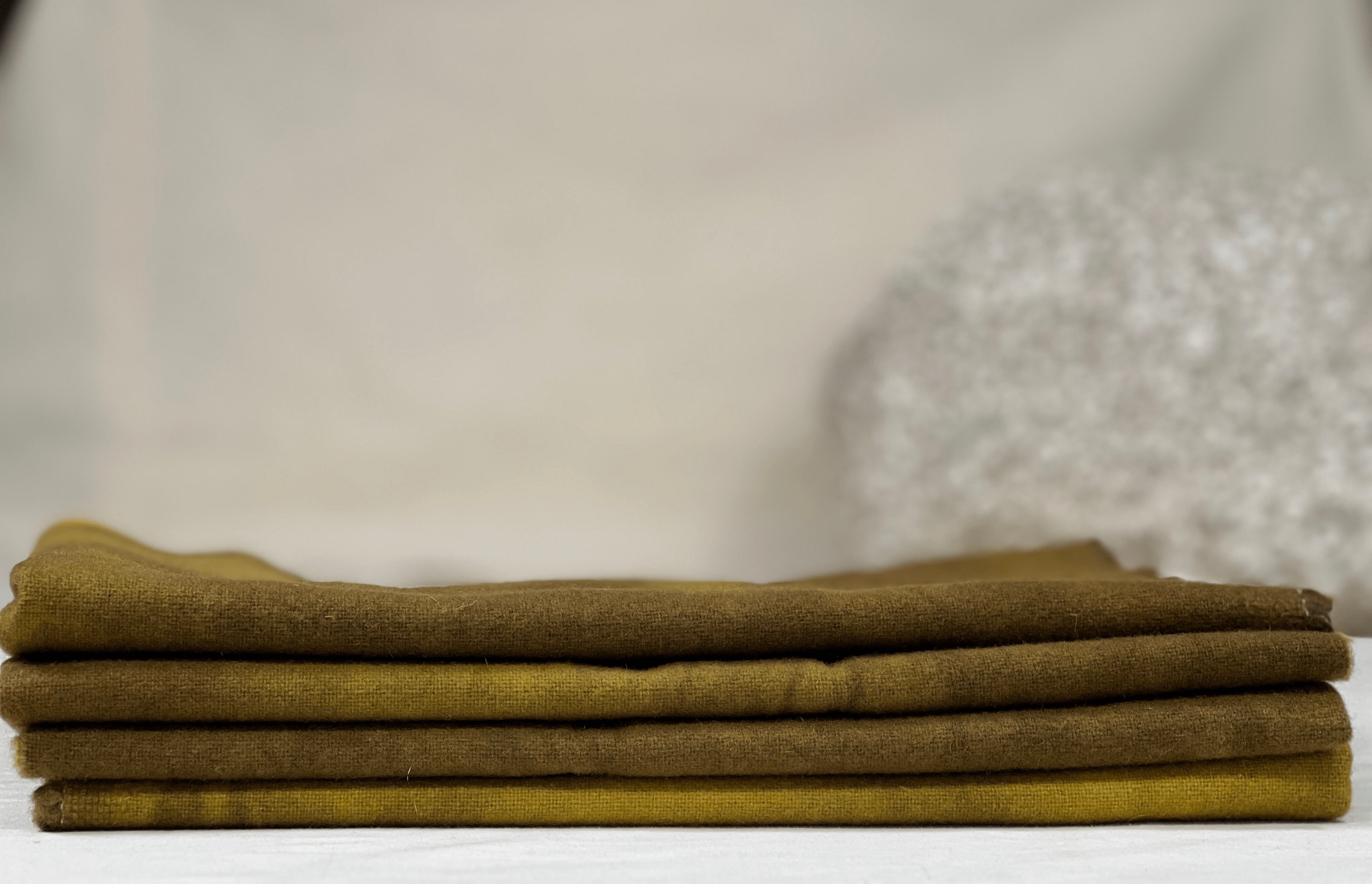 Wool Hand-Dyed Wool Cloth - Foraged Shroom
