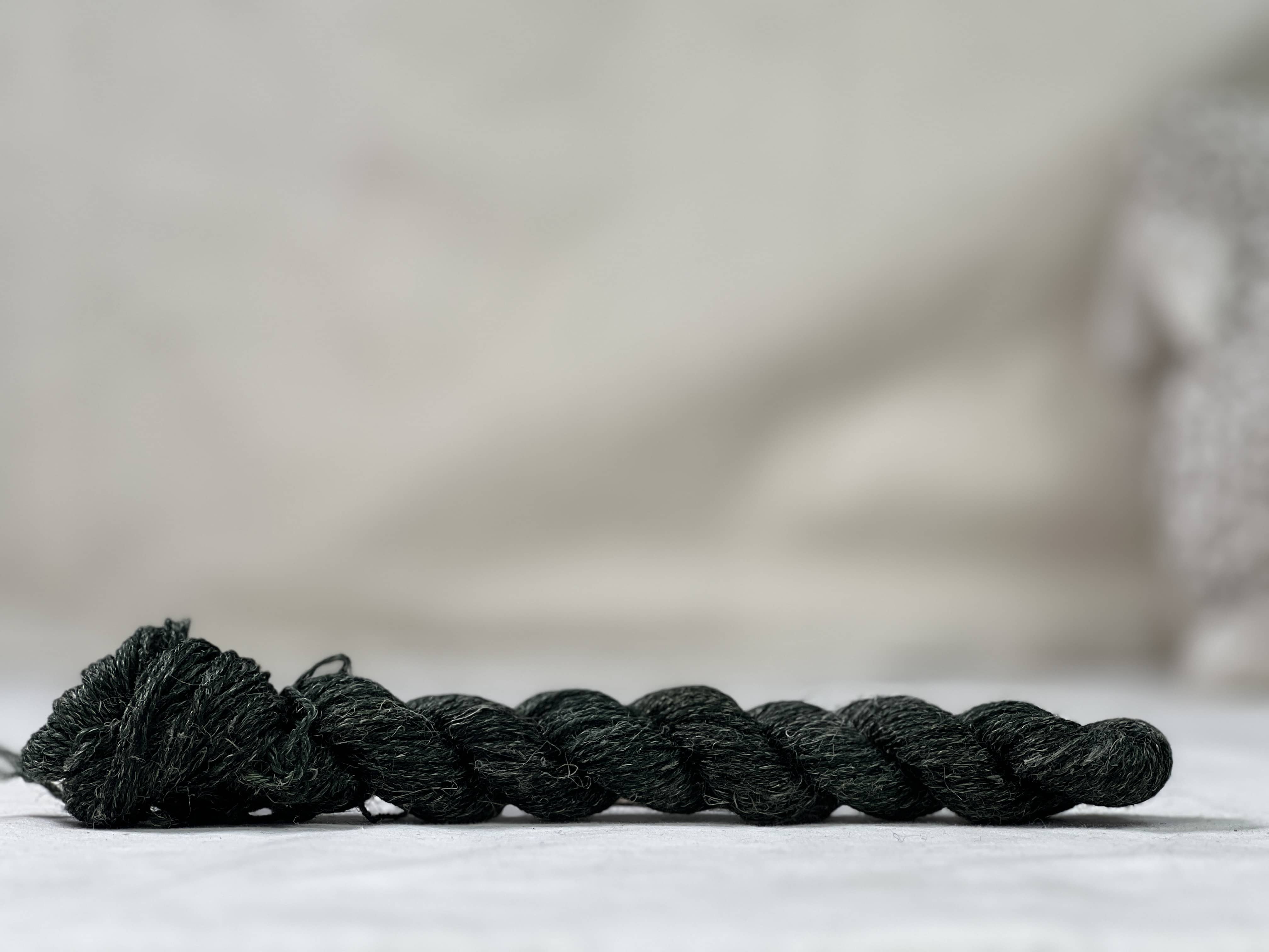 update alt-text with template Lichen and Lace Mini Skein - Evergreen-Wool-vendor-unknown-Rug Hooking Kit -Rug Hooking Pattern -Rug Hooking -Deanne Fitzpatrick Rug Hooking Studio -Is rug hooking the same as punch needle?