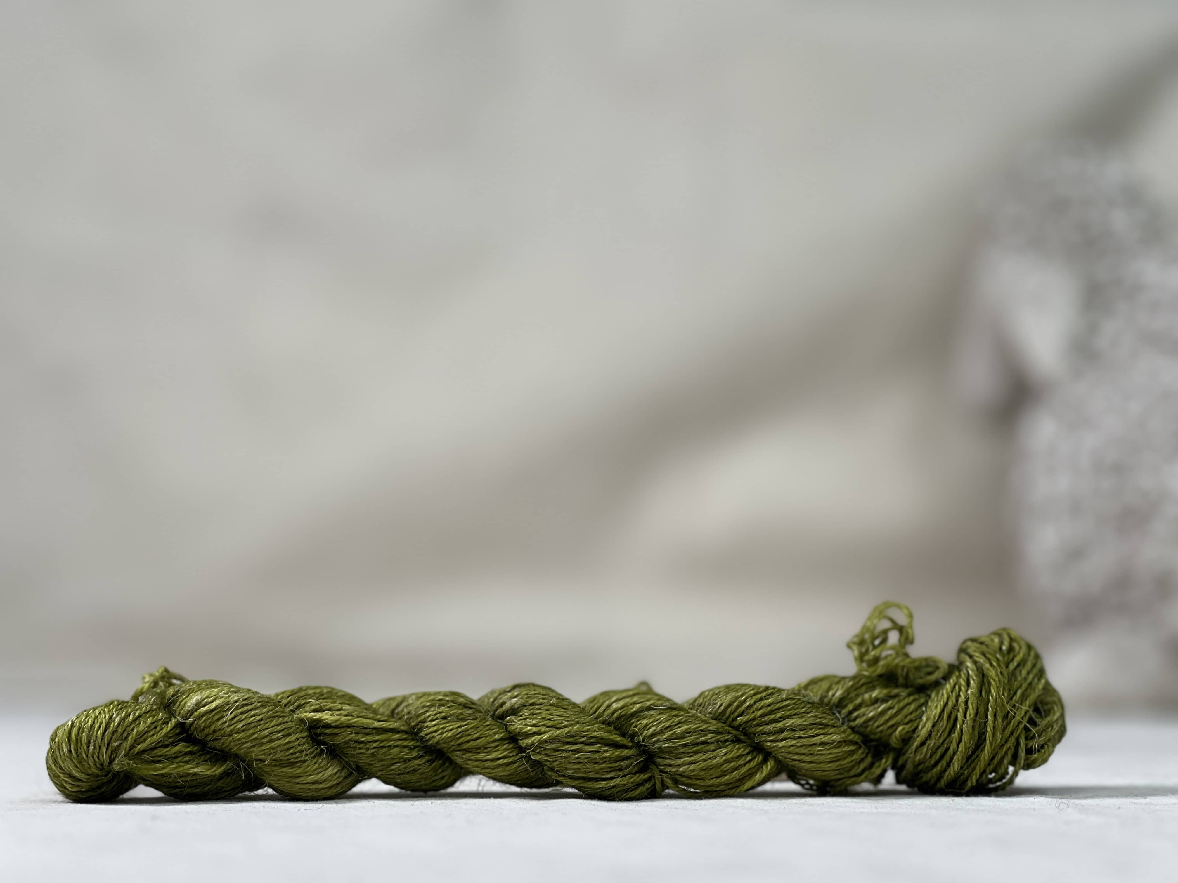 update alt-text with template Lichen and Lace Mini Skein - Olive Oil-Wool-vendor-unknown-Rug Hooking Kit -Rug Hooking Pattern -Rug Hooking -Deanne Fitzpatrick Rug Hooking Studio -Is rug hooking the same as punch needle?