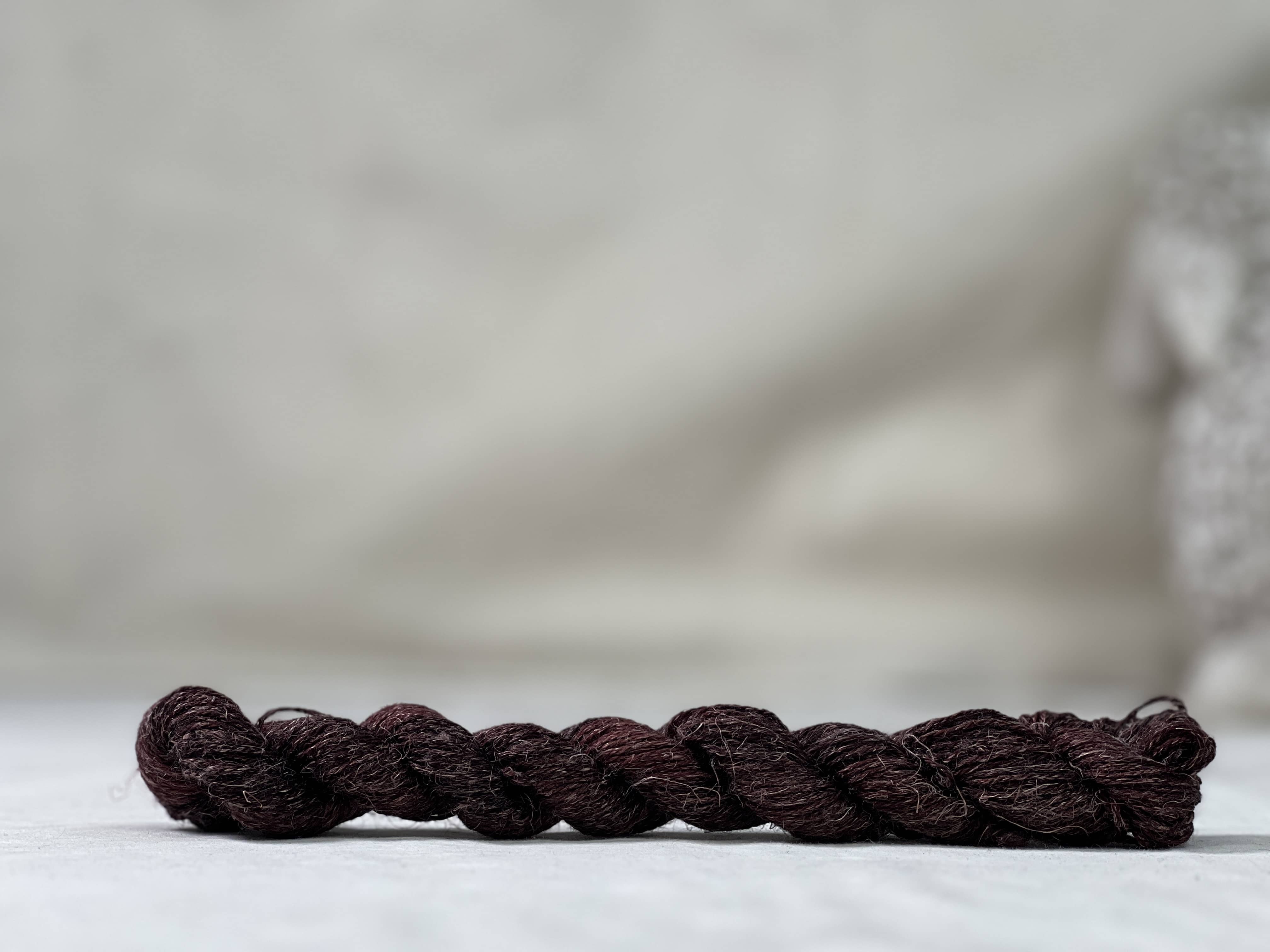 update alt-text with template Lichen and Lace Mini Skein - Rosewood-Wool-vendor-unknown-Rug Hooking Kit -Rug Hooking Pattern -Rug Hooking -Deanne Fitzpatrick Rug Hooking Studio -Is rug hooking the same as punch needle?