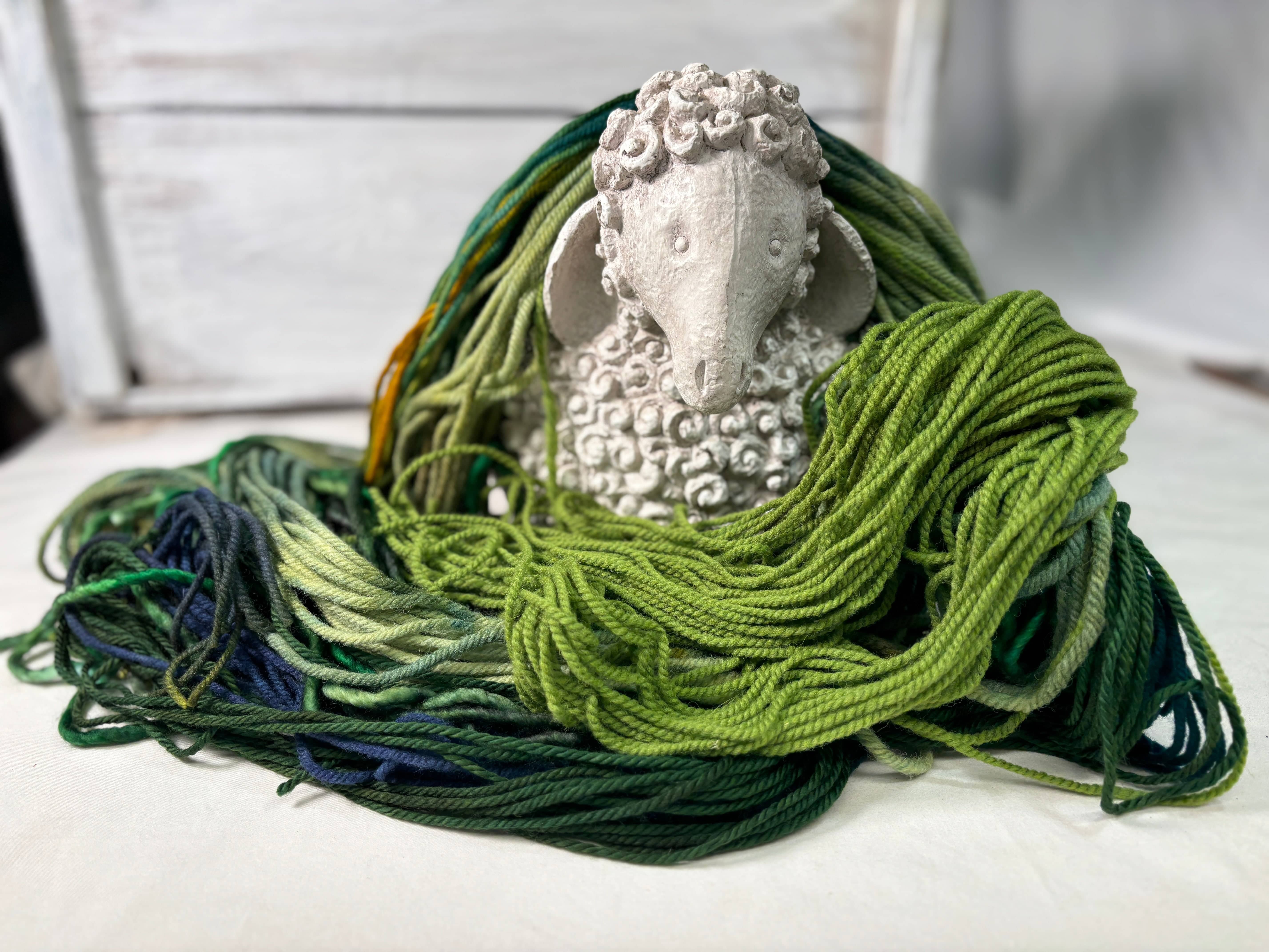 update alt-text with template Marshy Green Knots-Wool-vendor-unknown-Rug Hooking Kit -Rug Hooking Pattern -Rug Hooking -Deanne Fitzpatrick Rug Hooking Studio -Is rug hooking the same as punch needle?