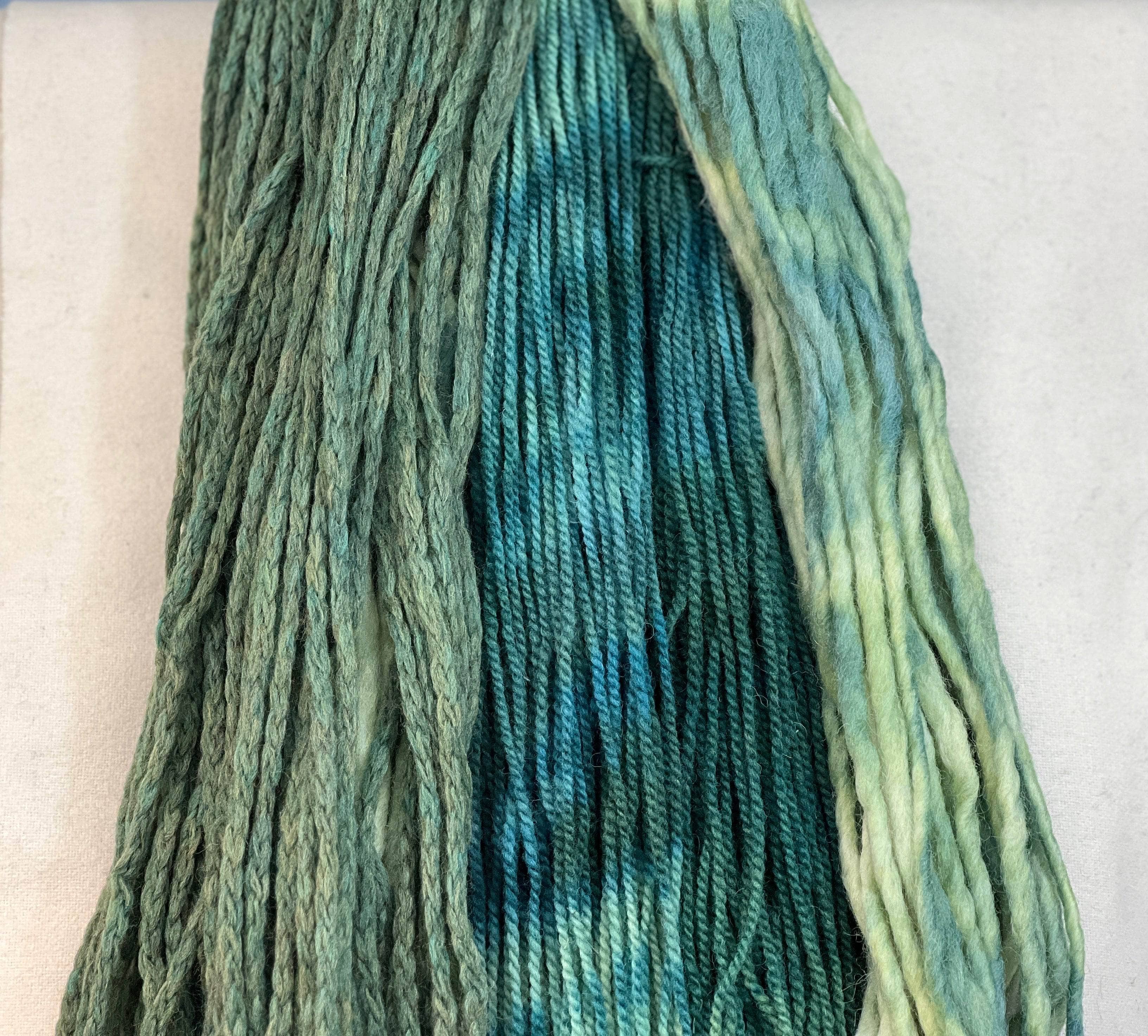 update alt-text with template Triple Knot - Fresh Cut Greens-Wool-vendor-unknown-Rug Hooking Kit -Rug Hooking Pattern -Rug Hooking -Deanne Fitzpatrick Rug Hooking Studio -Is rug hooking the same as punch needle?