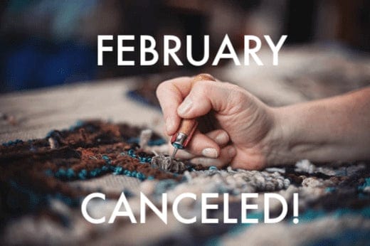 update alt-text with template CANCELED February In Person Learn How to Hook Rugs for Beginners-Workshops-Deanne Fitzpatrick Rug Hooking Studio-Rug Hooking Kit -Rug Hooking Pattern -Rug Hooking -Deanne Fitzpatrick Rug Hooking Studio -Is rug hooking the same as punch needle?