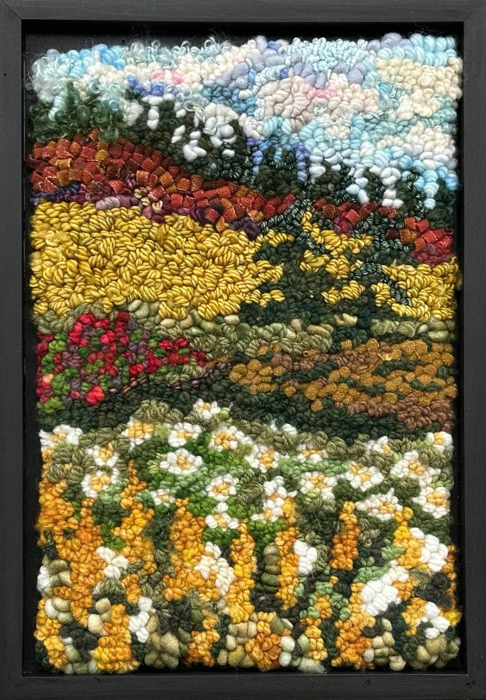 update alt-text with template The Golden Season: Goldenrod and Spruce Landscape In-Person Workshop, October 18, 2025-Workshops-Deanne Fitzpatrick Rug Hooking Studio-Rug Hooking Kit -Rug Hooking Pattern -Rug Hooking -Deanne Fitzpatrick Rug Hooking Studio -Is rug hooking the same as punch needle?