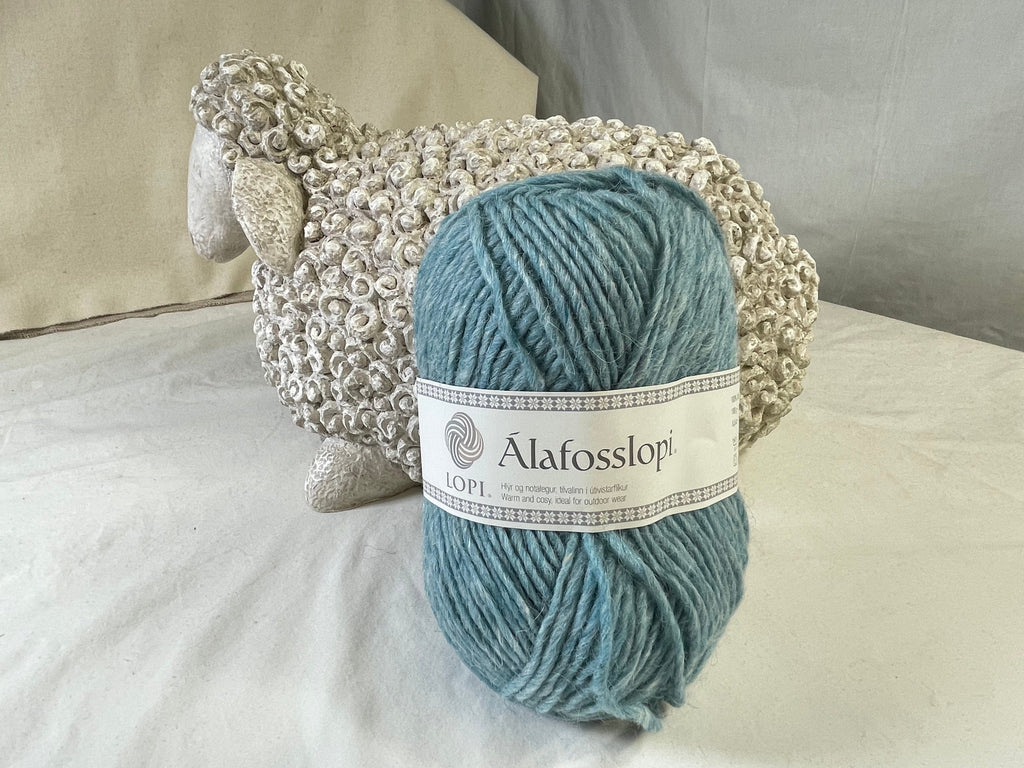 update alt-text with template Alafosslopi Icelandic Yarn - Aqua Light - 1232-Yarn-Deanne Fitzpatrick Rug Hooking Studio-Rug Hooking Kit -Rug Hooking Pattern -Rug Hooking -Deanne Fitzpatrick Rug Hooking Studio -Is rug hooking the same as punch needle?