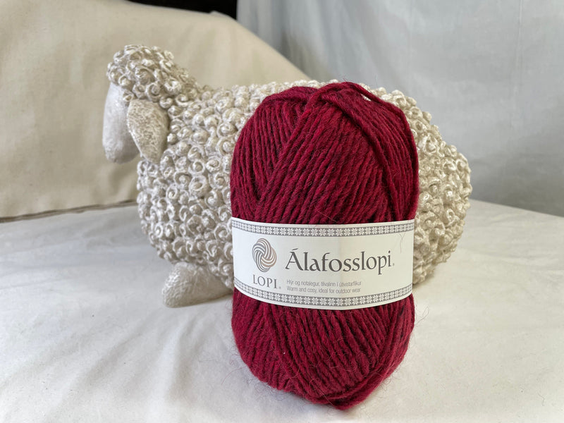 update alt-text with template Alafosslopi Icelandic Yarn - Currant - 1238-Yarn-Deanne Fitzpatrick Rug Hooking Studio-Rug Hooking Kit -Rug Hooking Pattern -Rug Hooking -Deanne Fitzpatrick Rug Hooking Studio -Is rug hooking the same as punch needle?