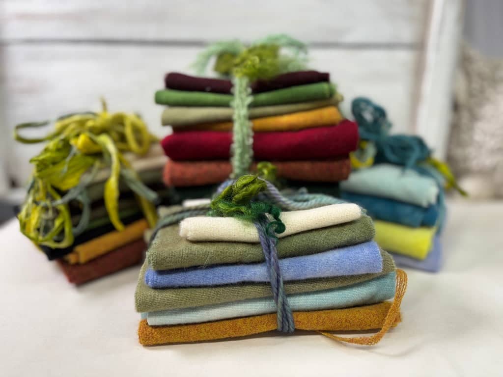 update alt-text with template Assorted Mini Bundles - Studio Pick-Yarn-vendor-unknown-Rug Hooking Kit -Rug Hooking Pattern -Rug Hooking -Deanne Fitzpatrick Rug Hooking Studio -Is rug hooking the same as punch needle?