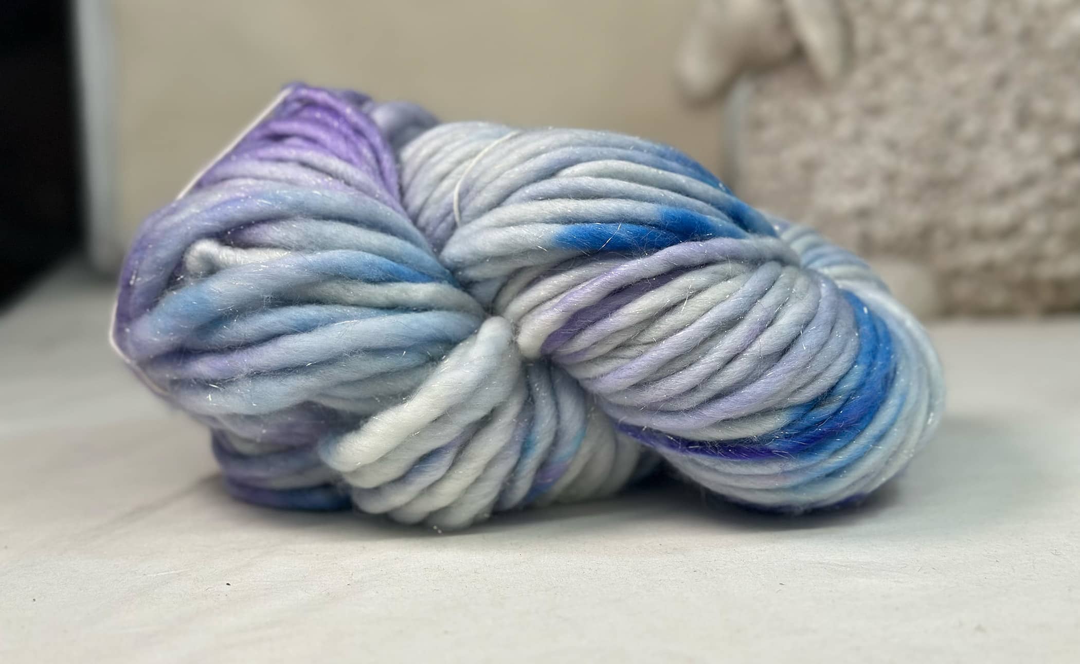 update alt-text with template Big Merino Sliver - Lavender Gleam-Yarn-Deanne Fitzpatrick Rug Hooking Studio-Rug Hooking Kit -Rug Hooking Pattern -Rug Hooking -Deanne Fitzpatrick Rug Hooking Studio -Is rug hooking the same as punch needle?