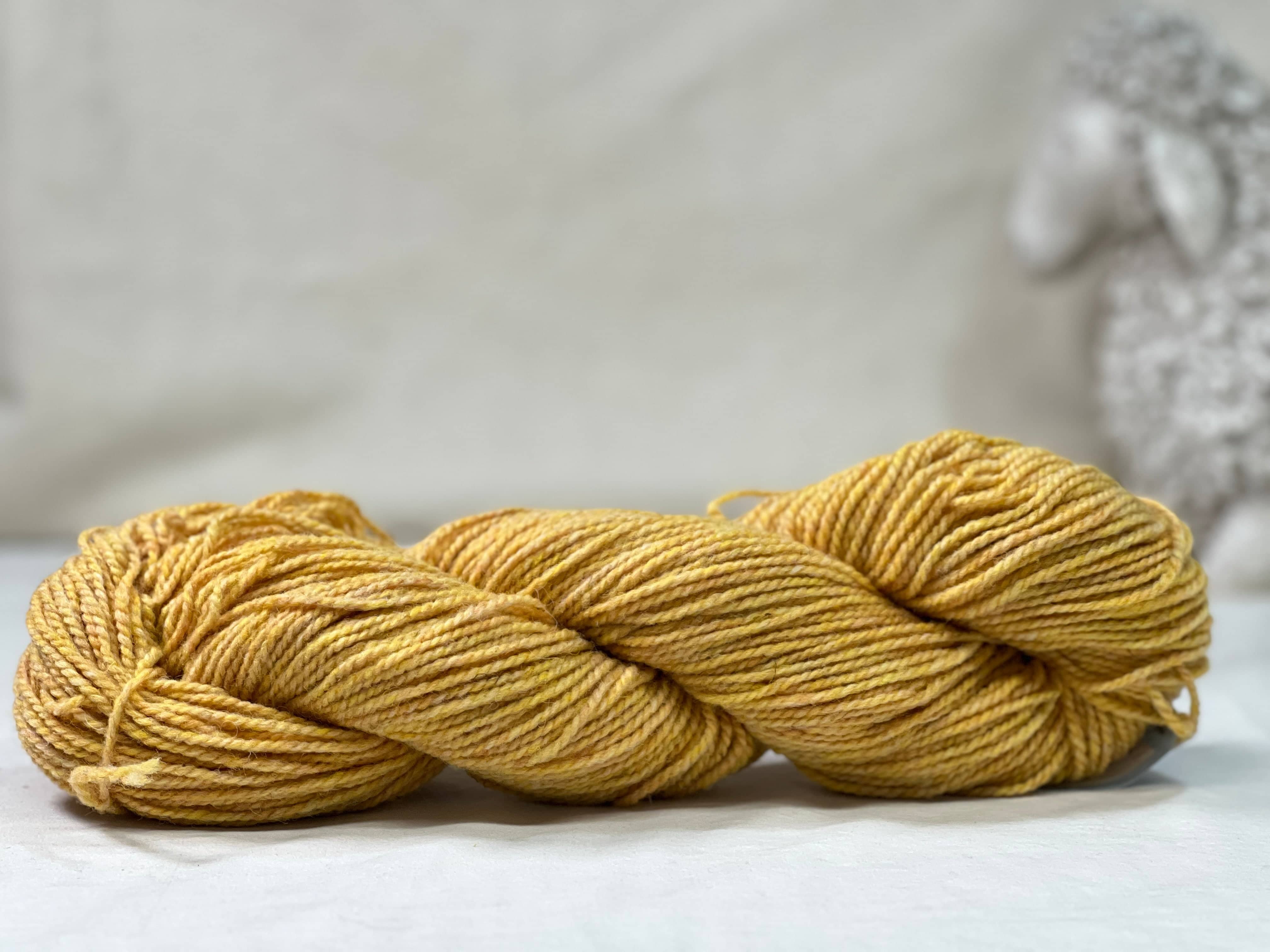 update alt-text with template Briggs & Little 2-ply Yarn - Yellow Wo 38-Yarn-vendor-unknown-Rug Hooking Kit -Rug Hooking Pattern -Rug Hooking -Deanne Fitzpatrick Rug Hooking Studio -Is rug hooking the same as punch needle?