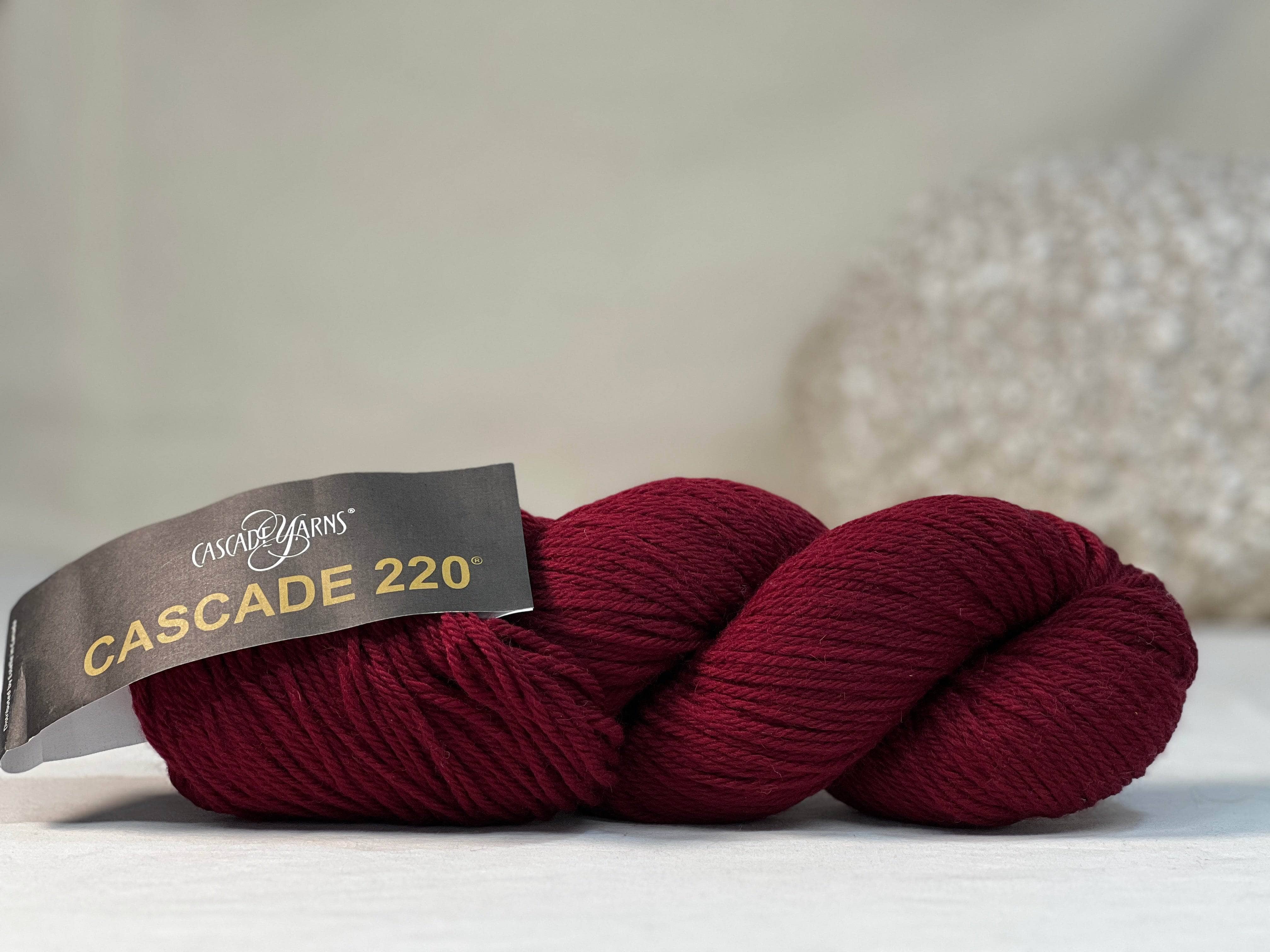 update alt-text with template Cascade 220 Heathers Yarn - 2401 - House of Burgundy-Yarn-Deanne Fitzpatrick Rug Hooking Studio-Rug Hooking Kit -Rug Hooking Pattern -Rug Hooking -Deanne Fitzpatrick Rug Hooking Studio -Is rug hooking the same as punch needle?
