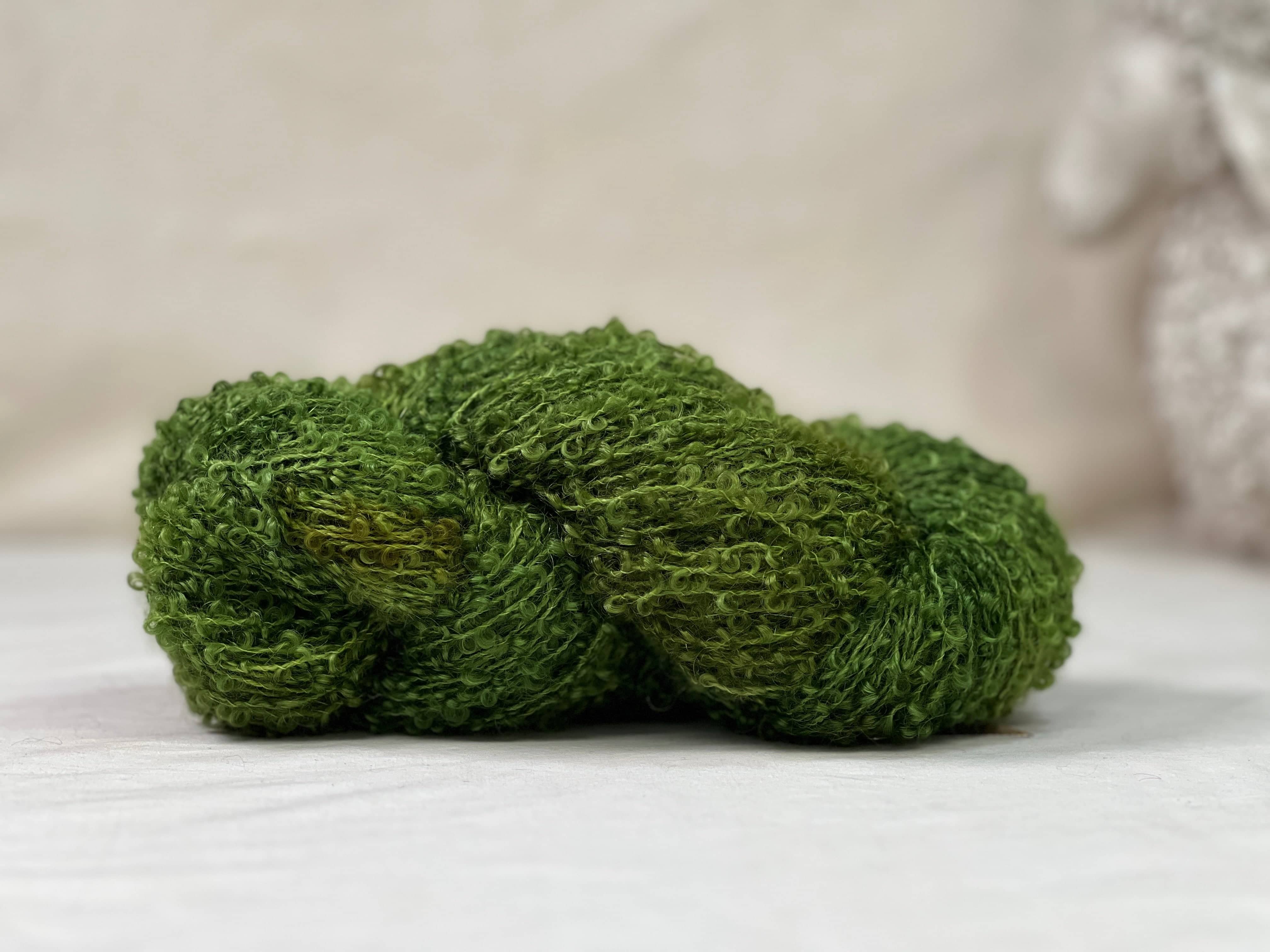 update alt-text with template Curly Locks Yarn - Cedar-Yarn-Deanne Fitzpatrick Rug Hooking Studio-Rug Hooking Kit -Rug Hooking Pattern -Rug Hooking -Deanne Fitzpatrick Rug Hooking Studio -Is rug hooking the same as punch needle?