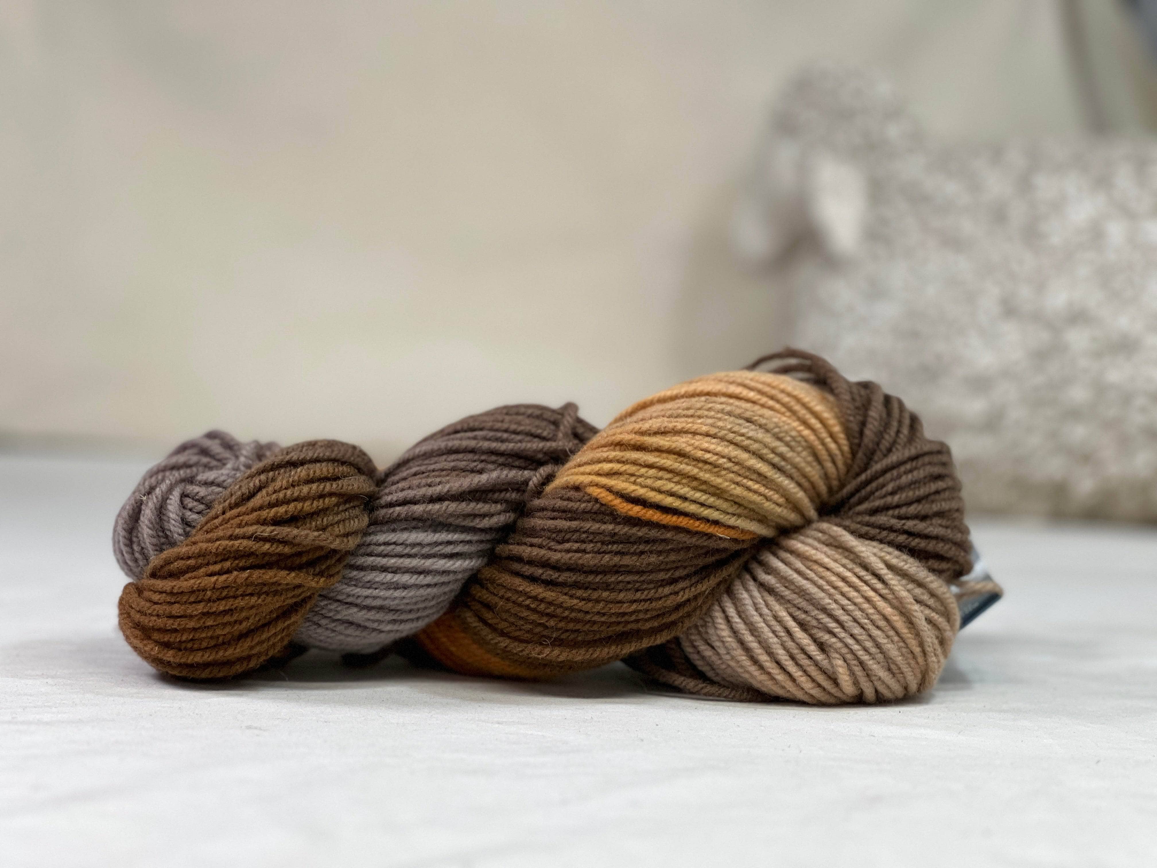 update alt-text with template Fleece Artist Wonder Woolen - Chai Latte-Yarn-Deanne Fitzpatrick Rug Hooking Studio-Rug Hooking Kit -Rug Hooking Pattern -Rug Hooking -Deanne Fitzpatrick Rug Hooking Studio -Is rug hooking the same as punch needle?