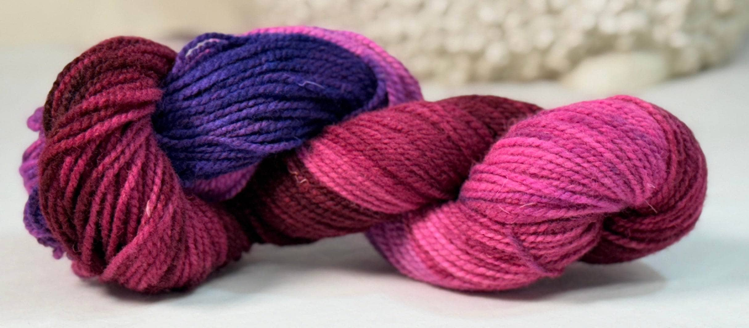 Yarn Hand-dyed Studio 2-ply Yarn - Fuchsia Peony