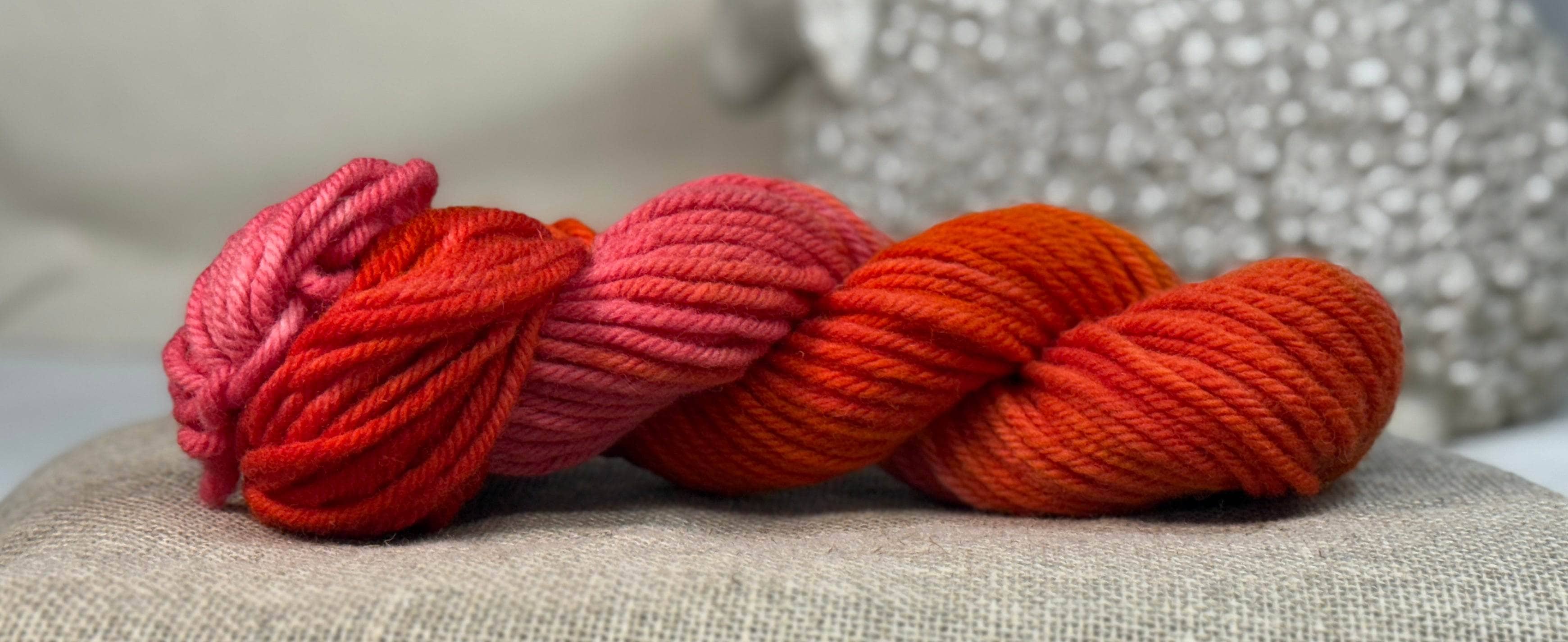 update alt-text with template Hand dyed Studio 4-ply Yarn - Dragon Fire-Yarn-vendor-unknown-Rug Hooking Kit -Rug Hooking Pattern -Rug Hooking -Deanne Fitzpatrick Rug Hooking Studio -Is rug hooking the same as punch needle?