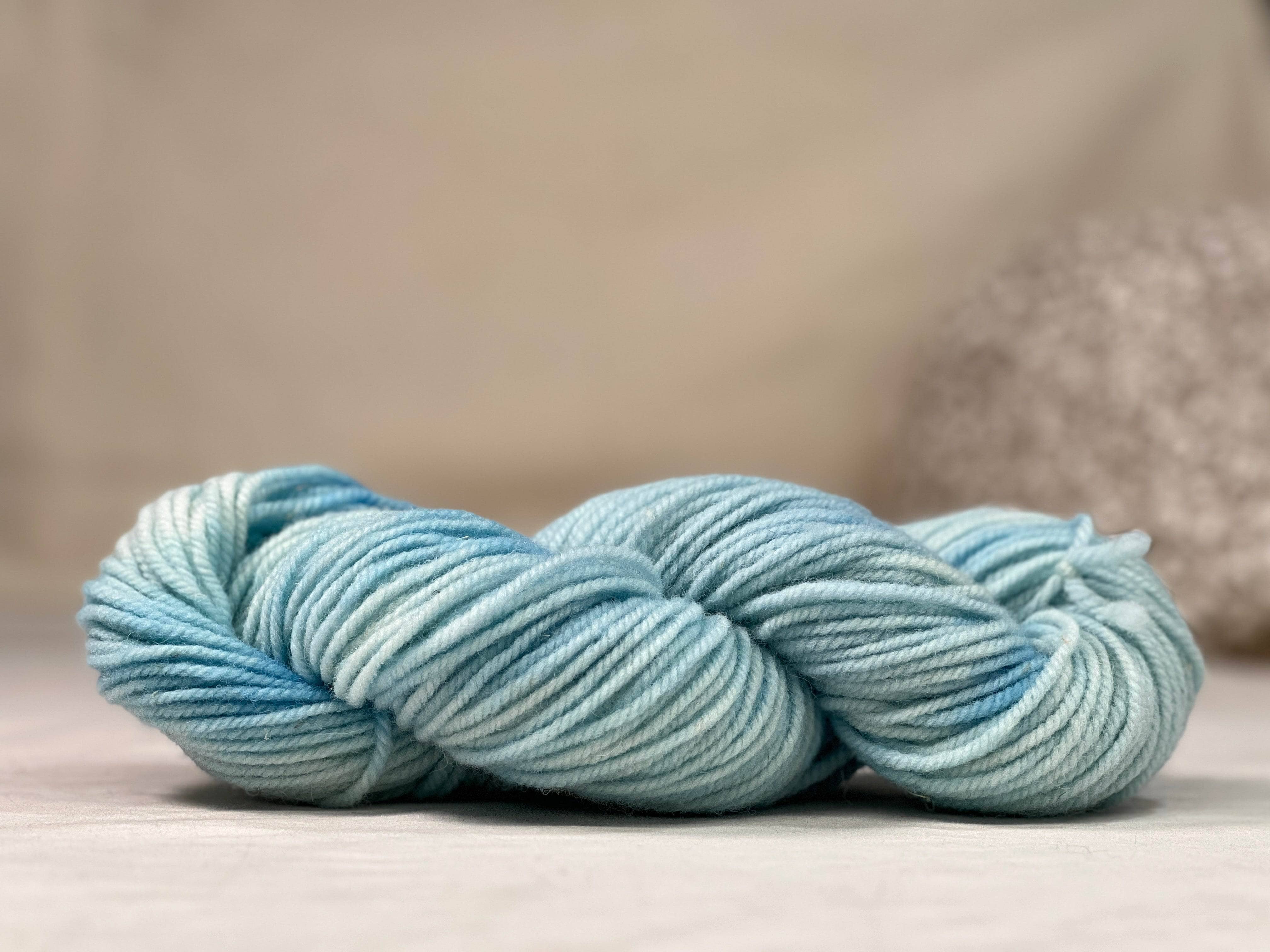 update alt-text with template Hand-dyed Studio Yarn 3ply - Cool Evening Sky-Yarn-vendor-unknown-Rug Hooking Kit -Rug Hooking Pattern -Rug Hooking -Deanne Fitzpatrick Rug Hooking Studio -Is rug hooking the same as punch needle?