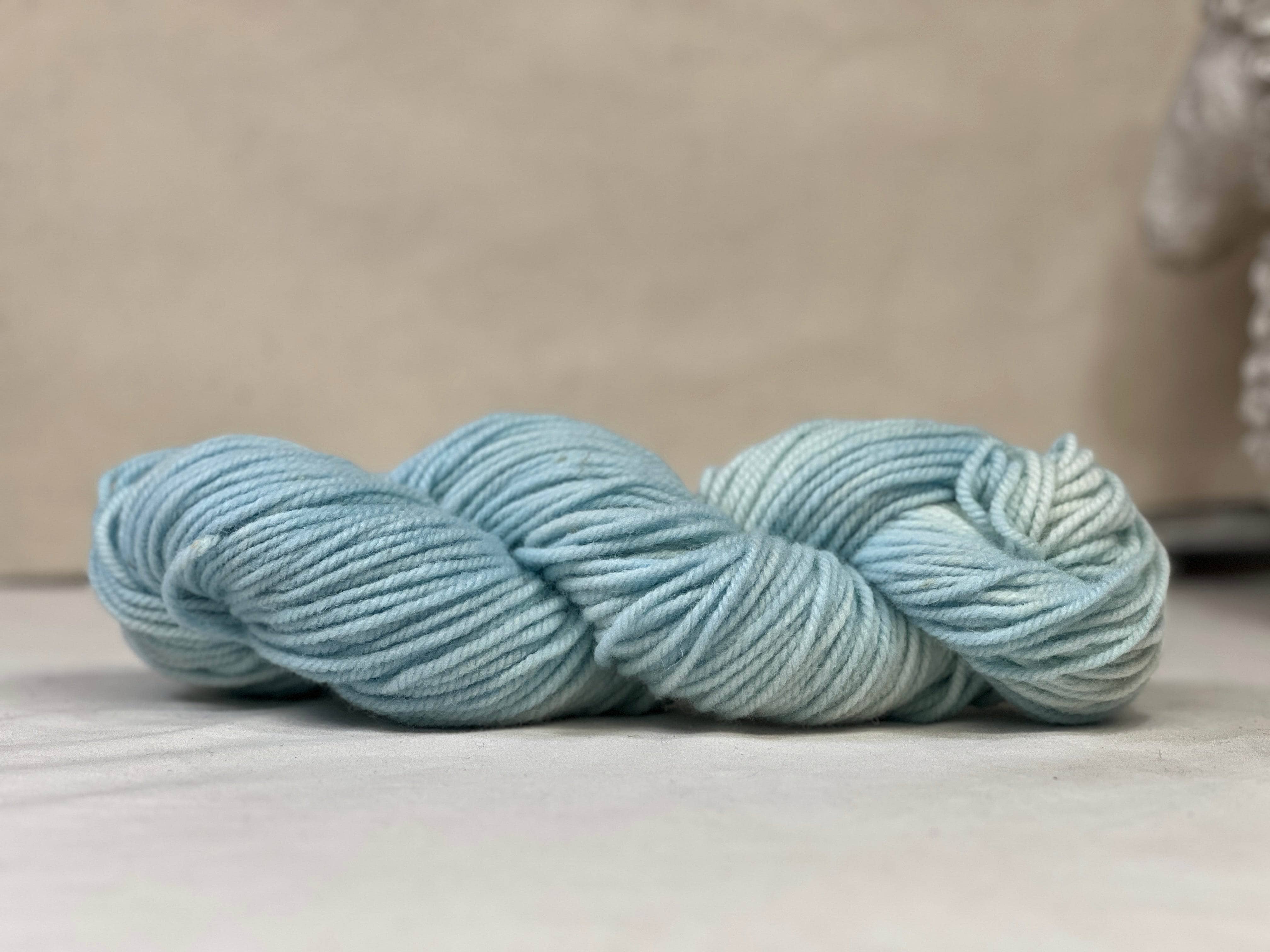 update alt-text with template Hand-dyed Studio Yarn 3ply - Cool Evening Sky-Yarn-vendor-unknown-Rug Hooking Kit -Rug Hooking Pattern -Rug Hooking -Deanne Fitzpatrick Rug Hooking Studio -Is rug hooking the same as punch needle?